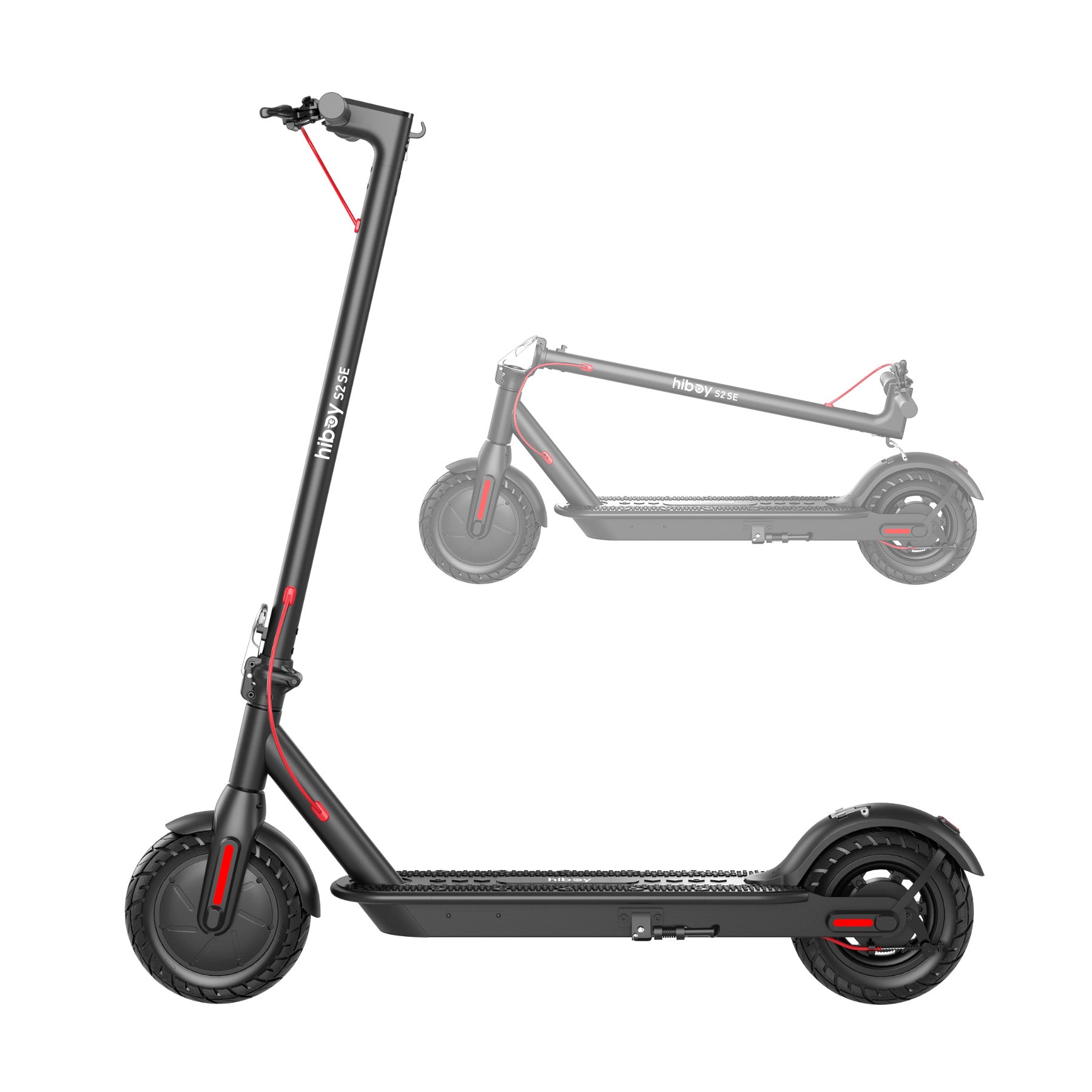 Hiboy Electric Scooter, 10" Tires,17 Miles Range, 430W Peak Motor, 19MPH Speed, Dual Brake System, Electric Scooter for Adults Commuting & Urban Travel