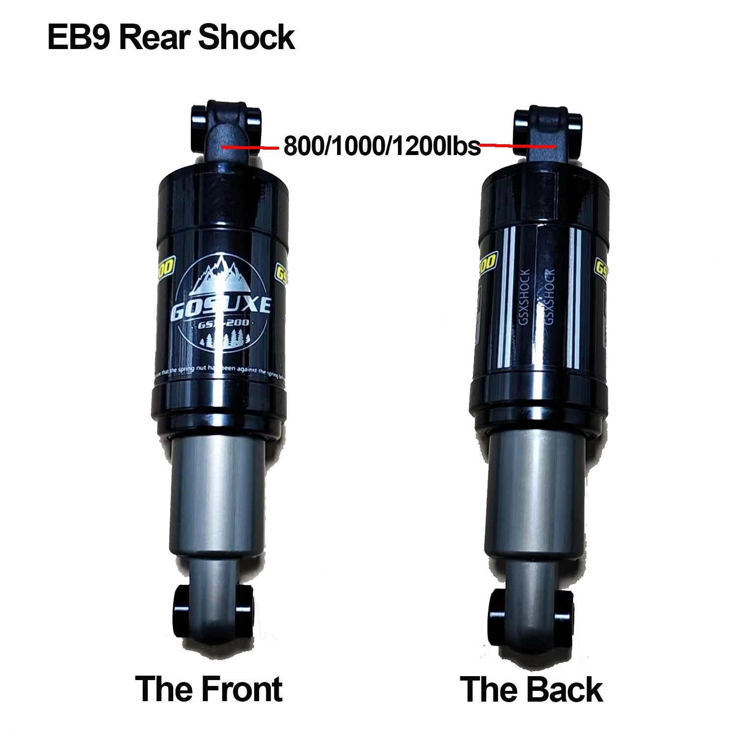 E·Bycco EB7Pro EB9 Rear Shock Absorber 800lbs/1000lbs/1200lbs