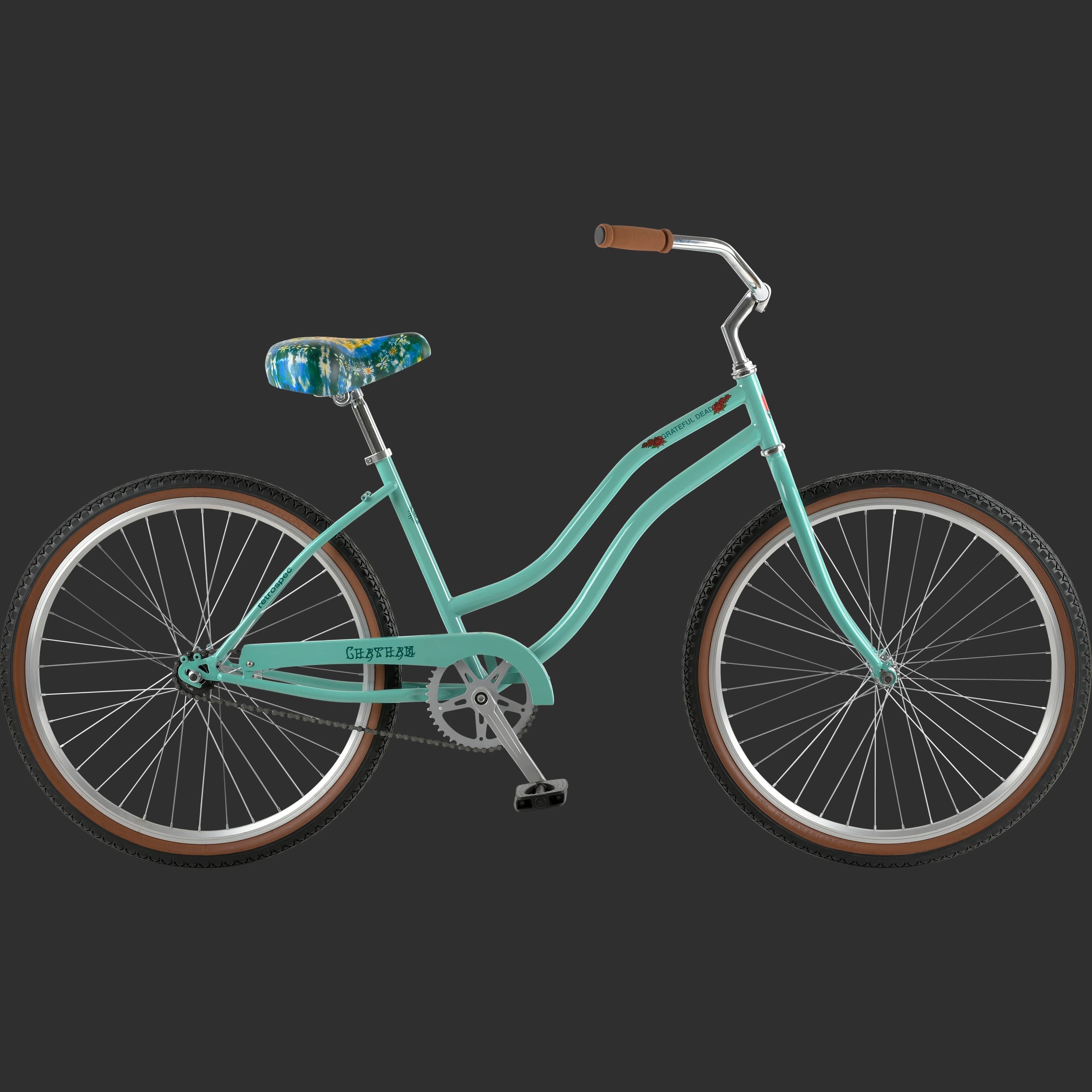 Grateful Dead Chatham Beach Cruiser Bike - Step Through Single Speed