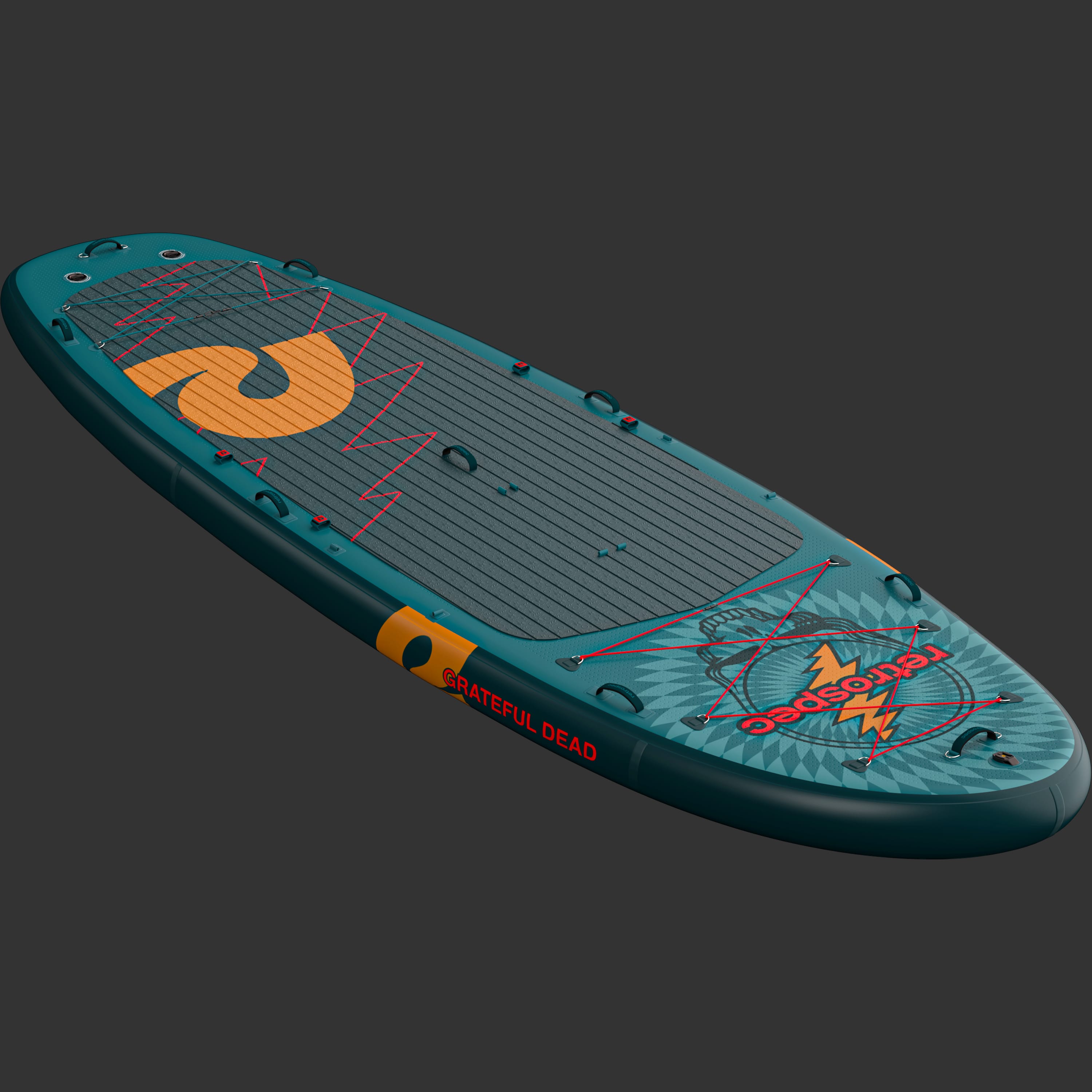 Grateful Dead Weekender Crew XL Multi-Person Inflatable Stand Up Paddle Board 15’