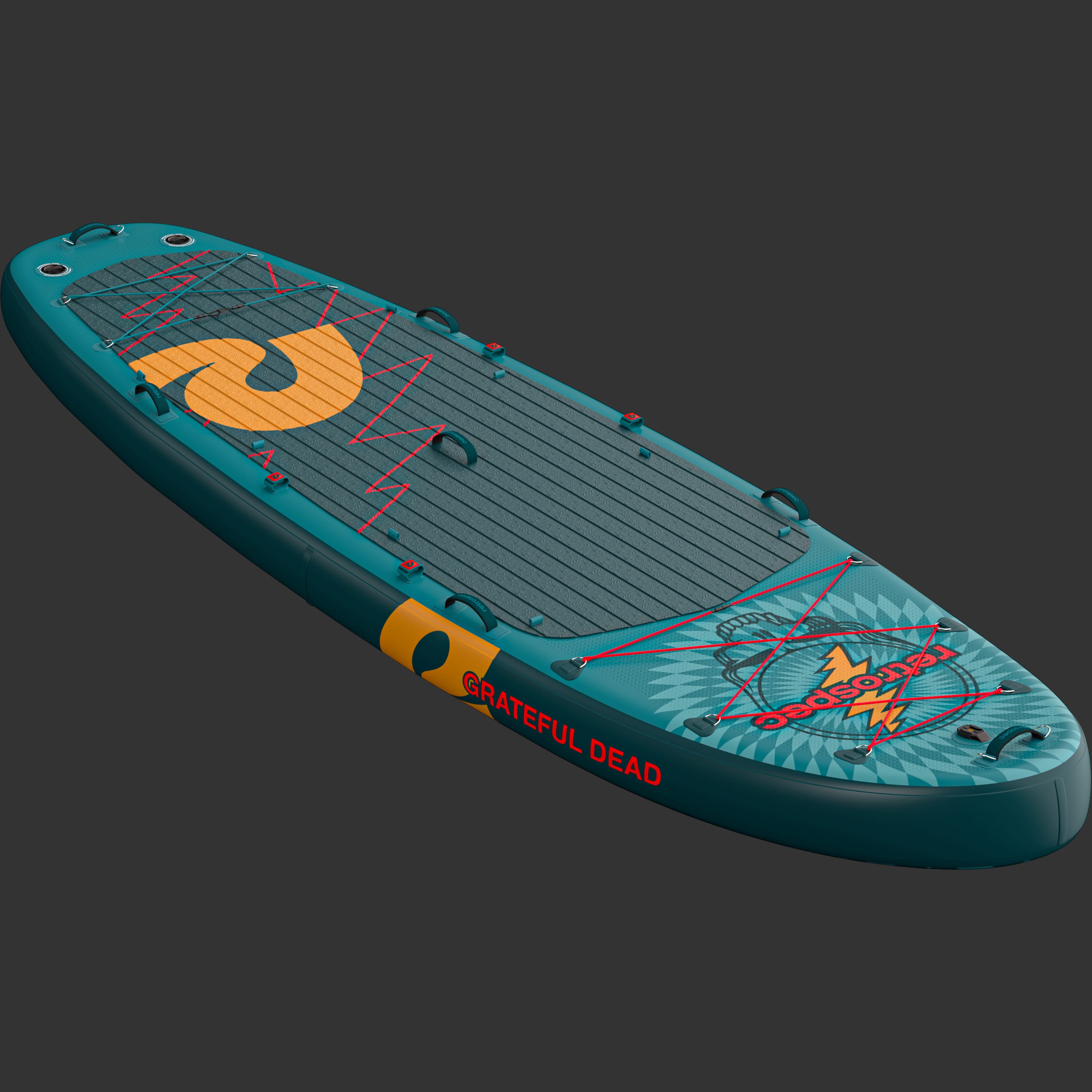 Grateful Dead Weekender Crew Multi-Person Inflatable Stand Up Paddle Board 12’