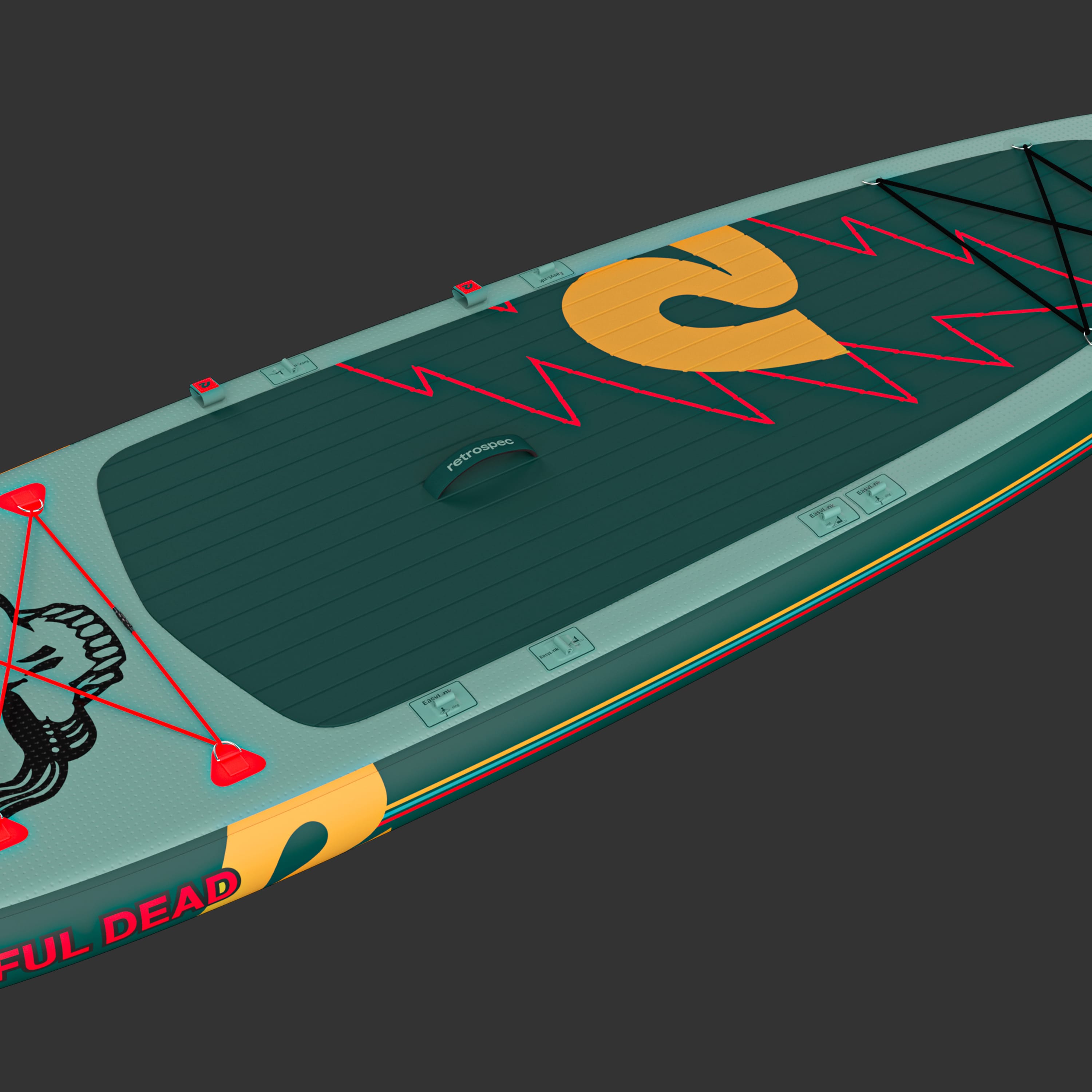 Grateful Dead Weekender Plus Inflatable Stand Up Paddle Board Kayak Hybrid 10'6"