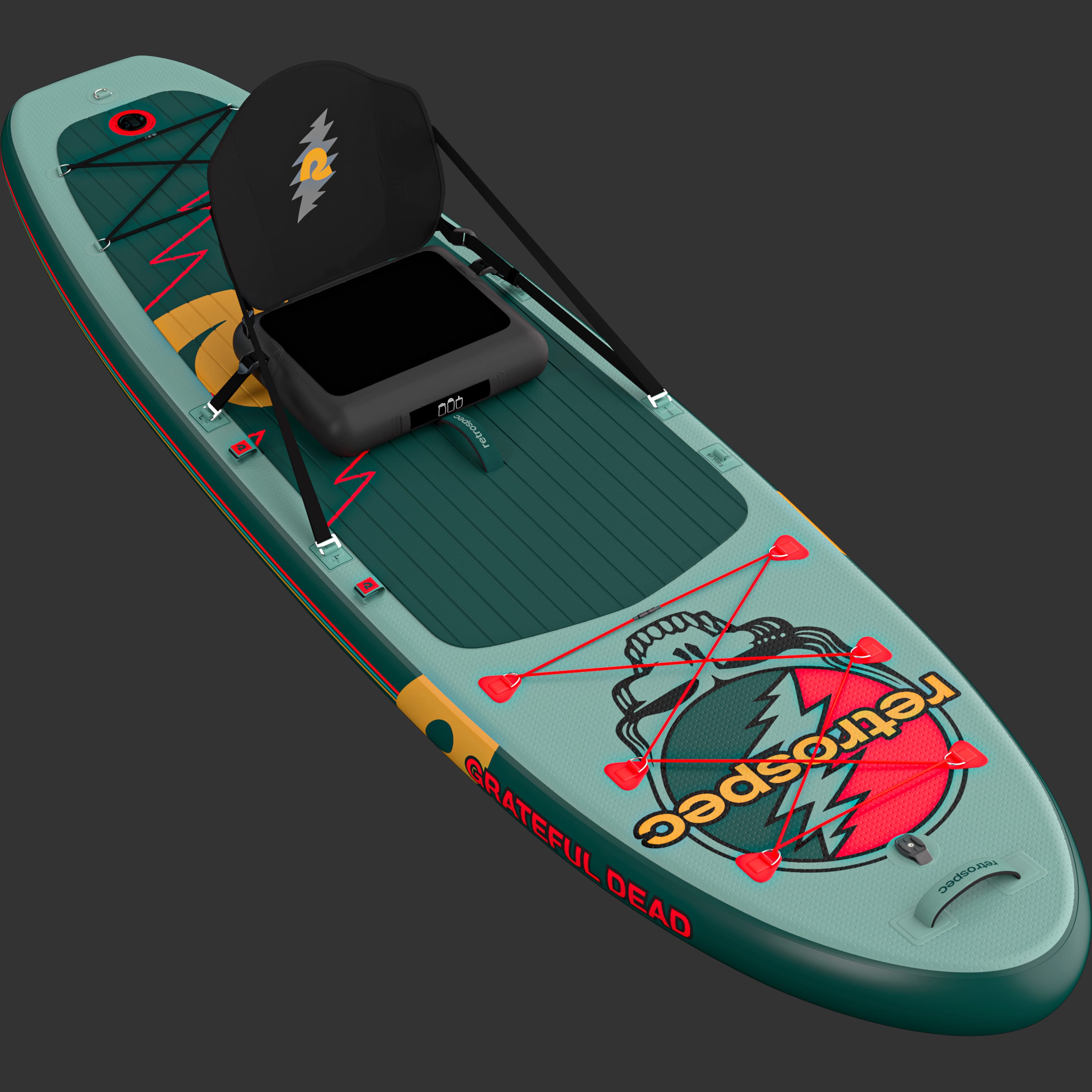 Grateful Dead Weekender Plus Inflatable Stand Up Paddle Board Kayak Hybrid 10'6"