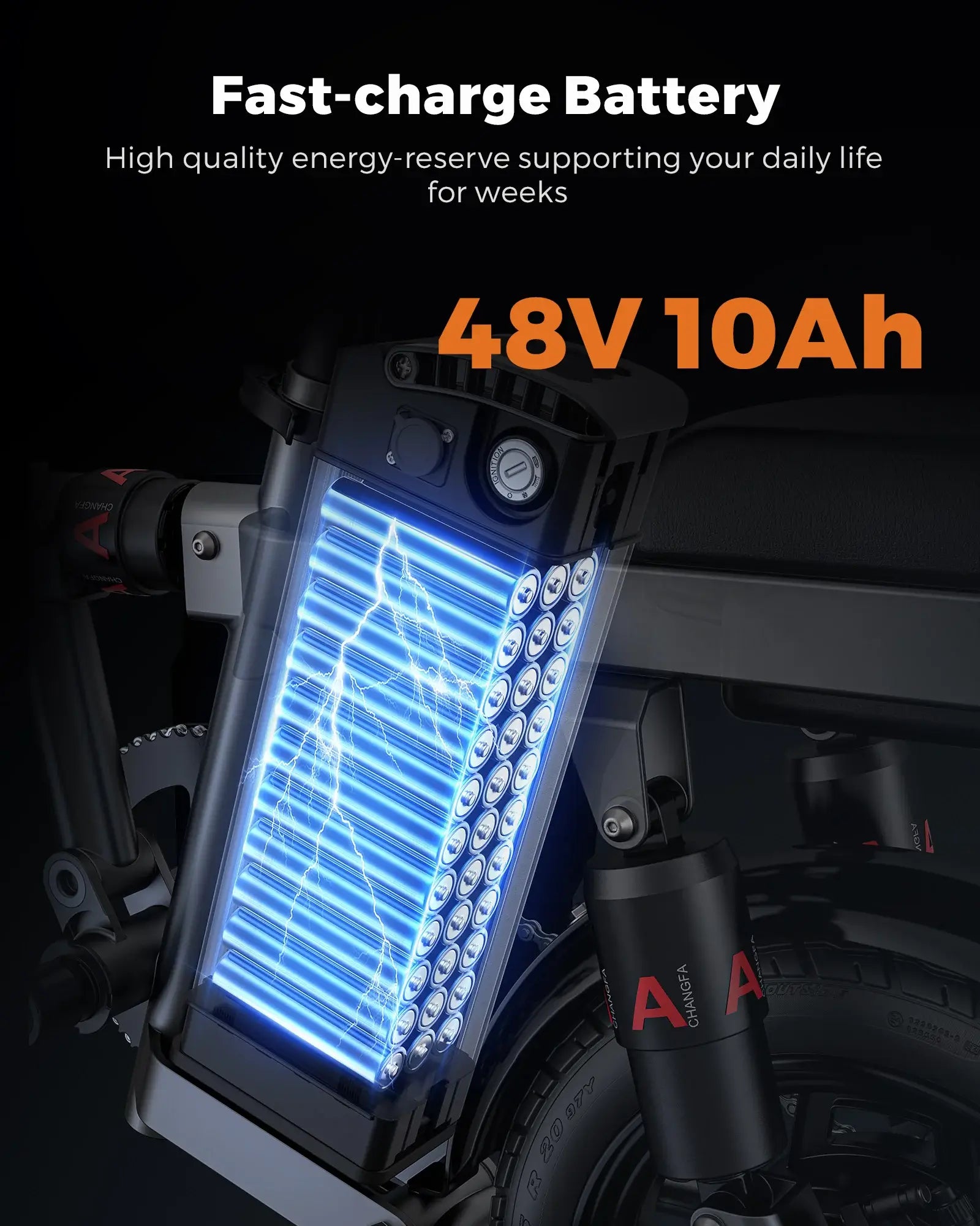 ENGWE T14 250W 55 km Range Max Speed 25 km/h Folding Electric Bike 10Ah