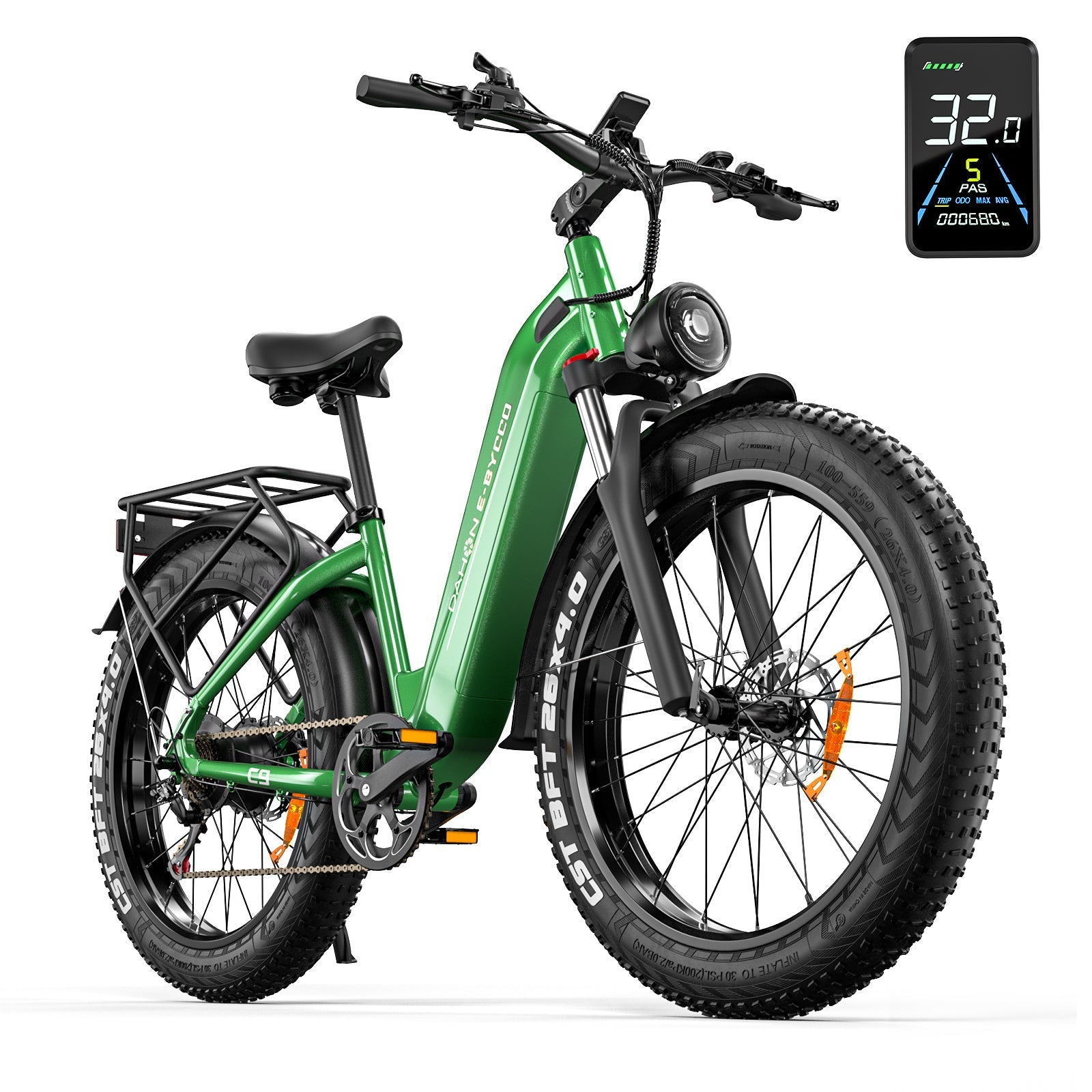 E·BYCCO&DAHON 26" C9 750W Peak 1500W 48V 20Ah Step Through Electric Bike