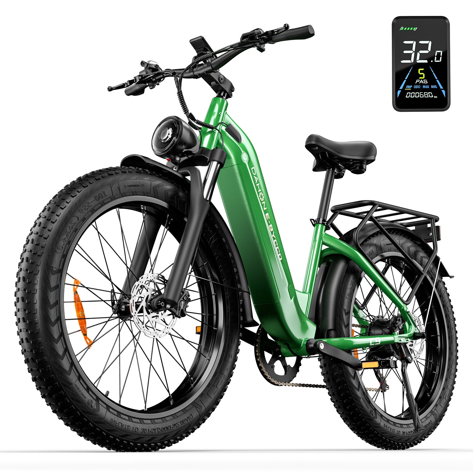 E·BYCCO&DAHON 26" C9 750W Peak 1500W 48V 20Ah Step Through Electric Bike