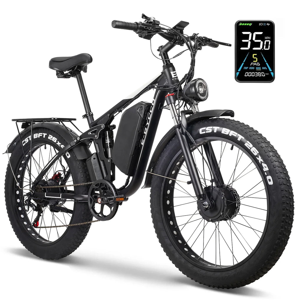 GAMVIRE 26" V7 Electric Bike 59 KM/H 1500W Peak 2000W 52V 19.2AH Battery