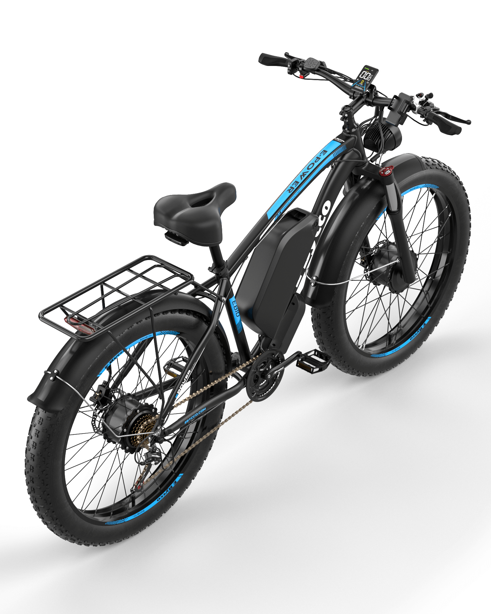 E·BYCCO 24'' EB10 Peak 5000W 52V 32Ah Dual Motors Electric Bike for Women and Men