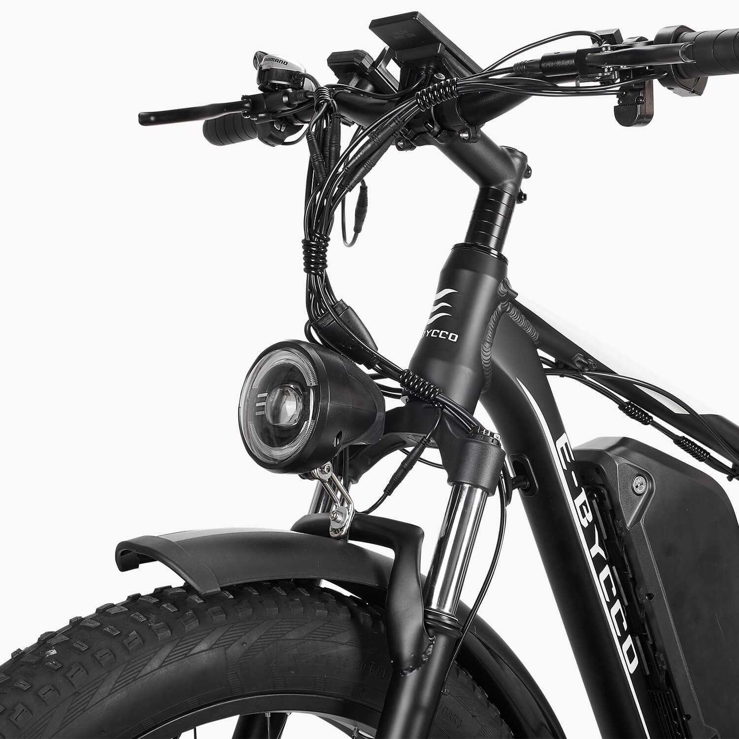 E·Bycco 26"EB7PRO Electric Bike 2000W Peak 3000W 52V23Ah Battery