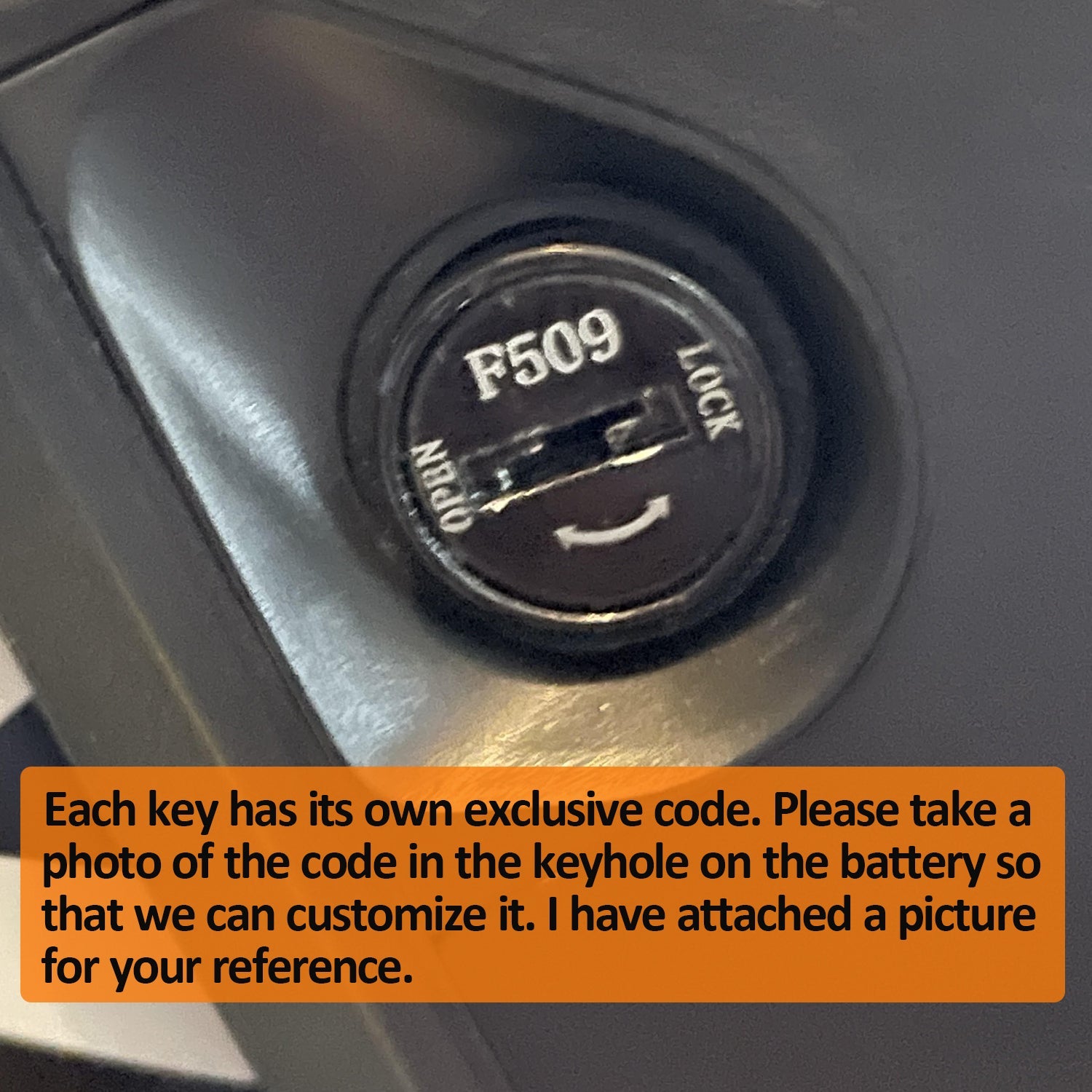 E·Bycco Electric Bicycle Battery Keys