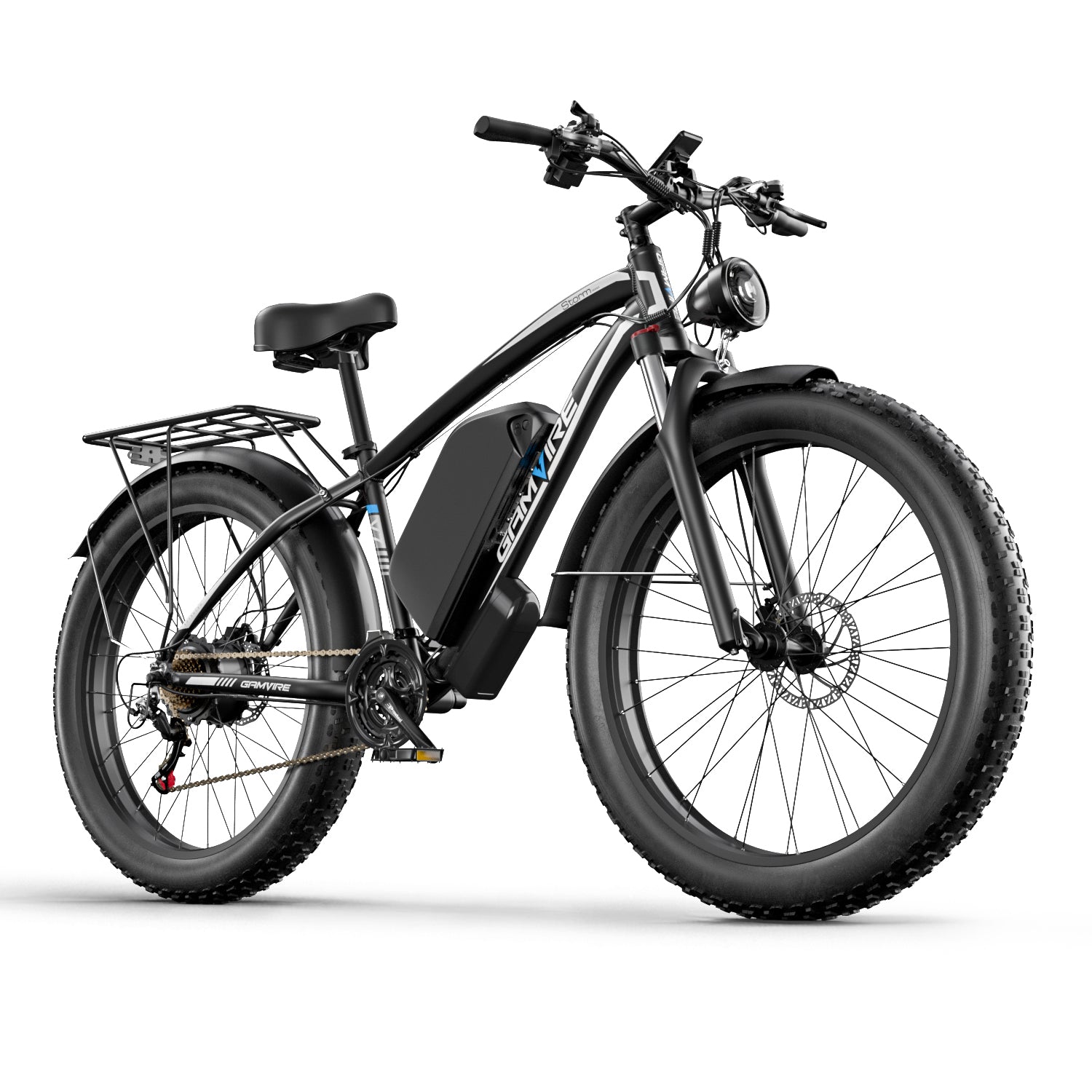 GAMVIRE 26" V7 Electric Bike 59 KM/H 1500W Peak 2000W 52V 19.2AH Battery