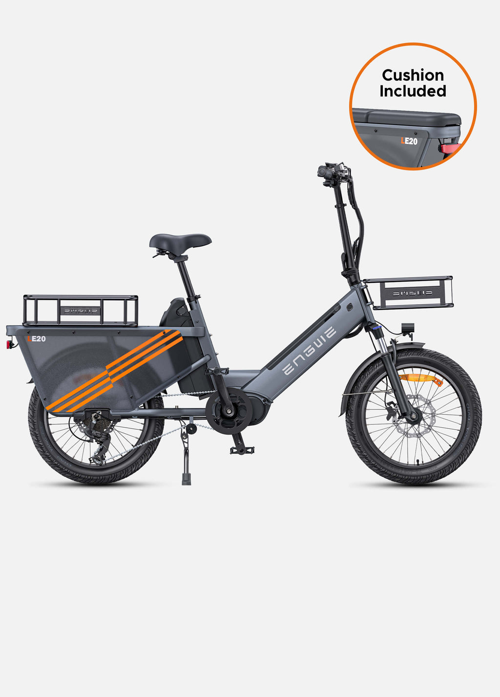 ENGWE LE20 250W Mid-drive Torque sensor Step-Thru Cargo Ebike
