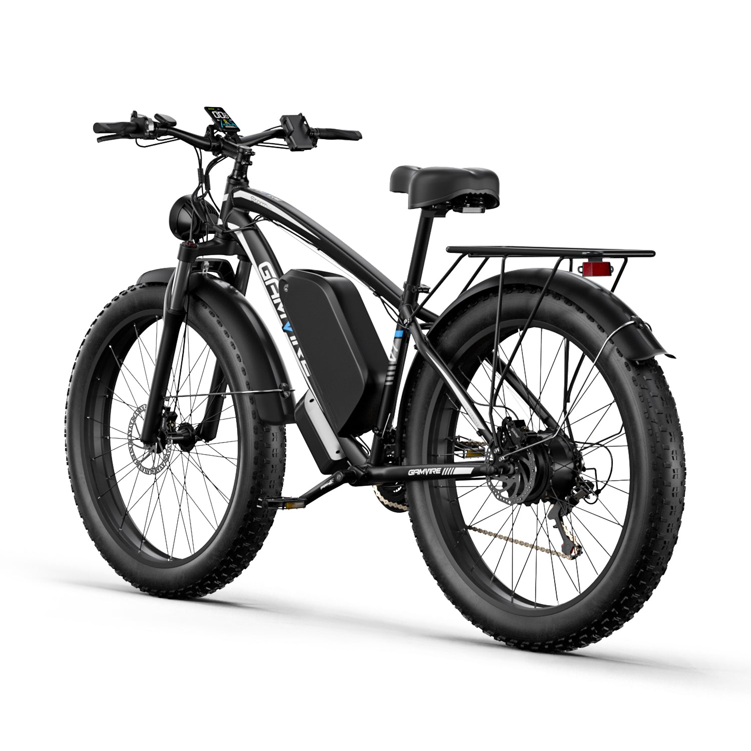 GAMVIRE 26" V7 Electric Bike 59 KM/H 1500W Peak 2000W 52V 19.2AH Battery