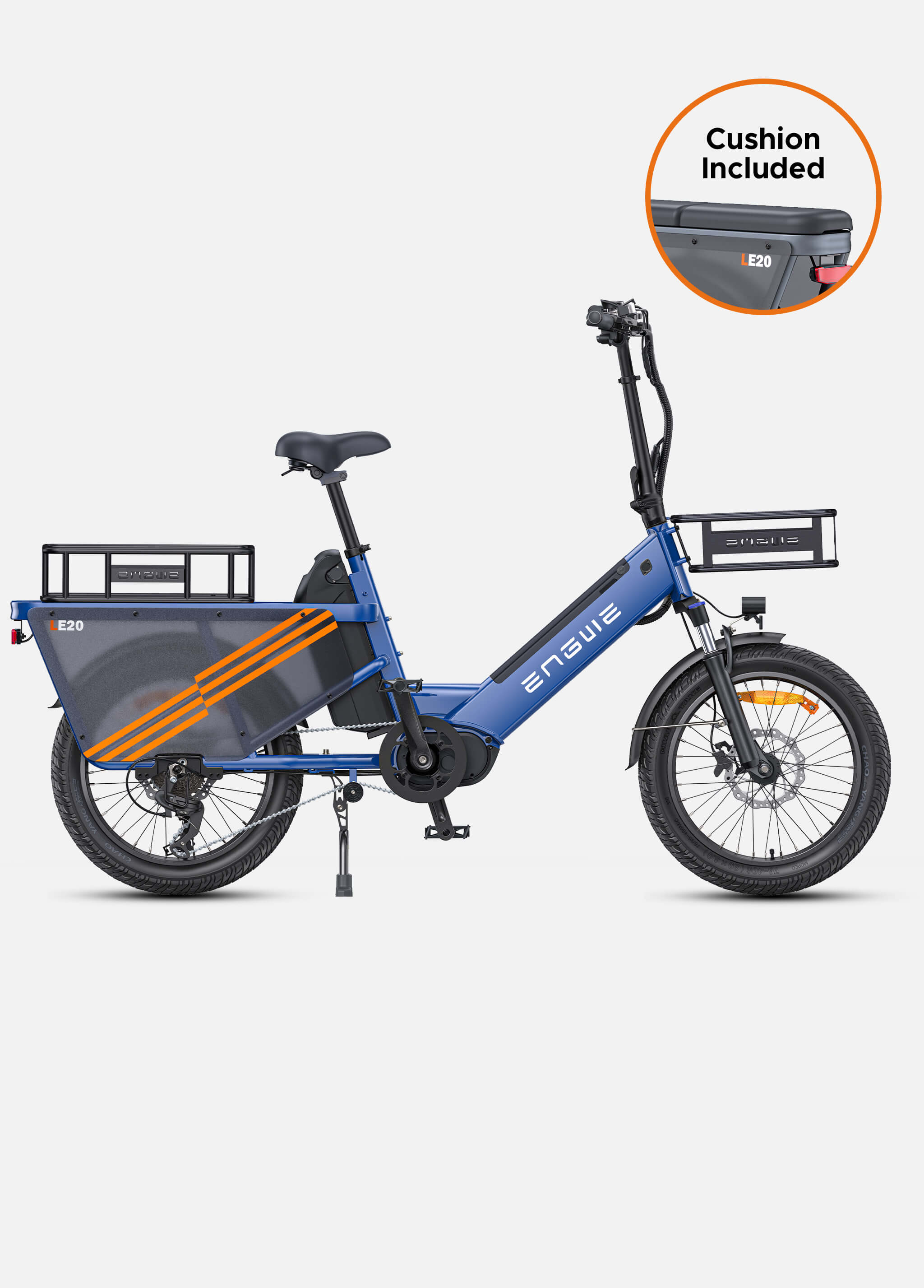 ENGWE LE20 250W Mid-drive Torque sensor Step-Thru Cargo Ebike