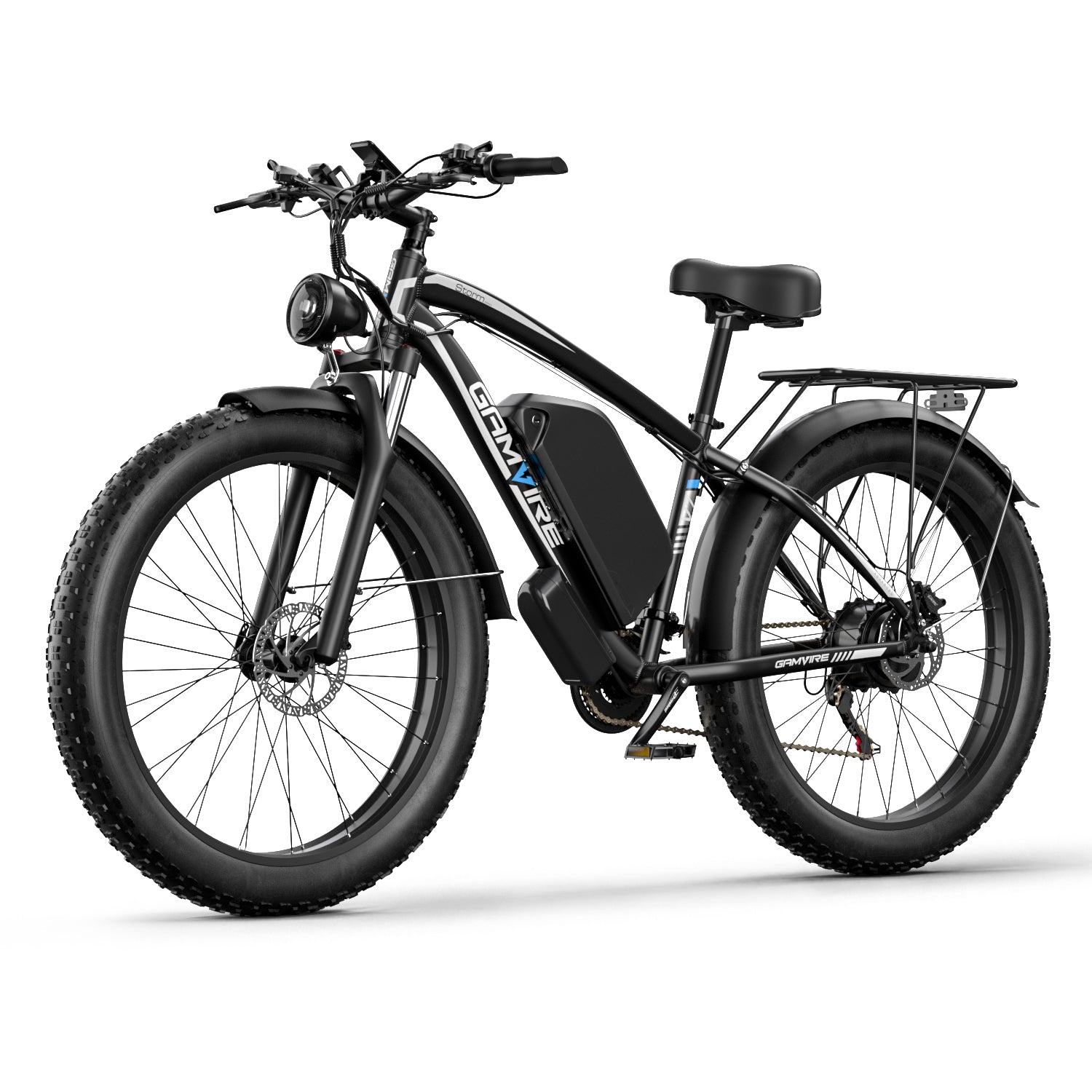 GAMVIRE 26" V7 Electric Bike 59 KM/H 1500W Peak 2000W 52V 19.2AH Battery