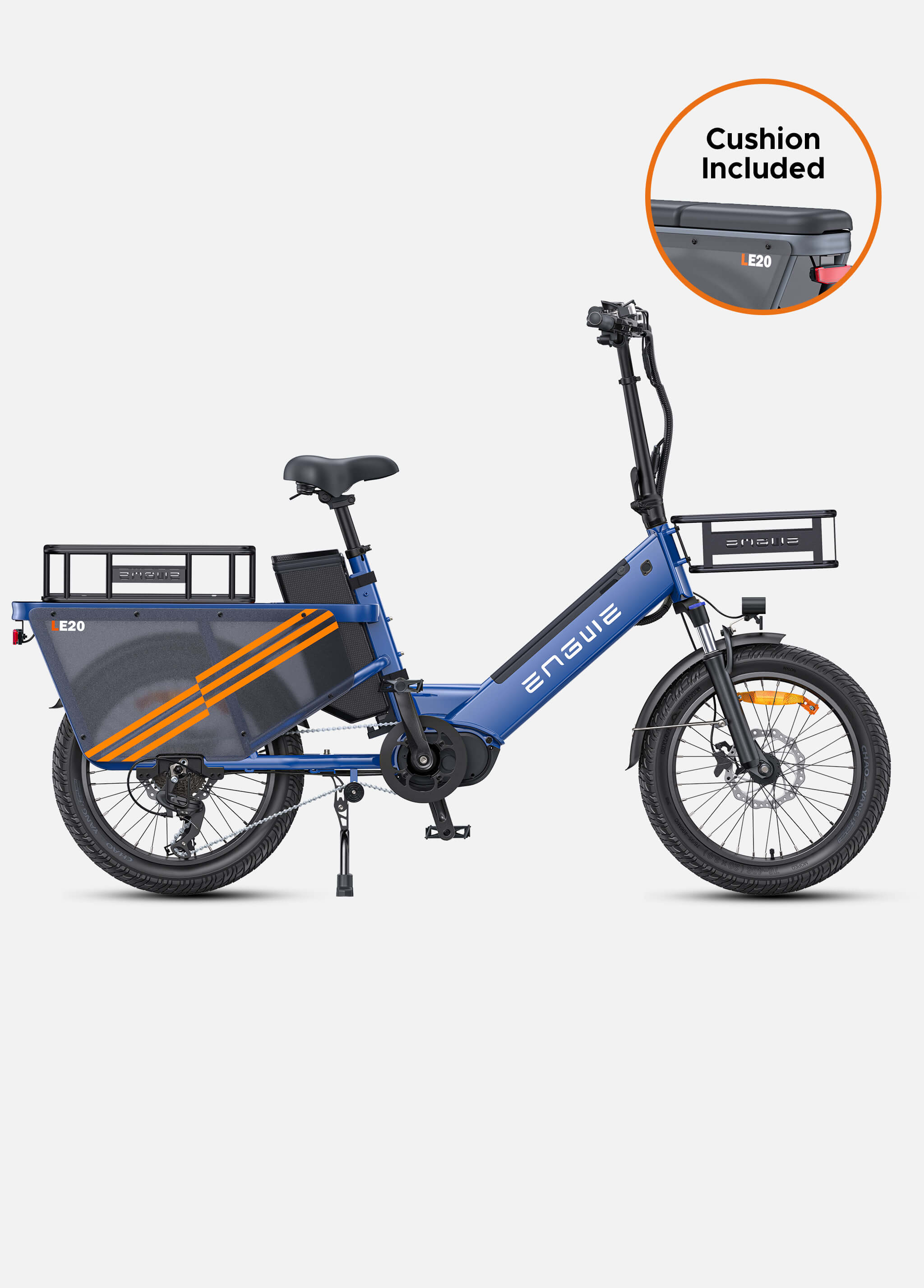 ENGWE LE20 250W Mid-drive Torque sensor Step-Thru Cargo Ebike