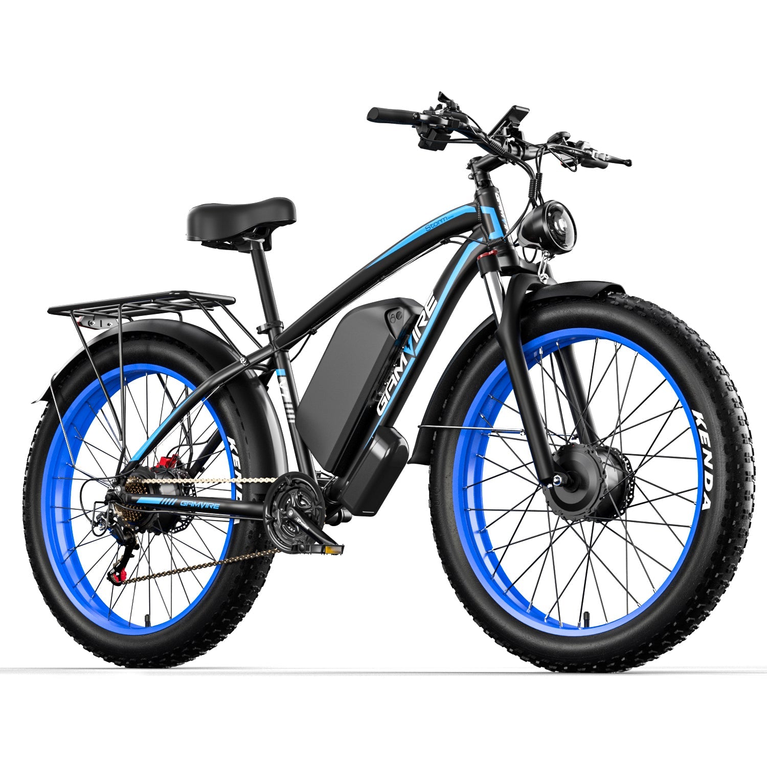 E·BYCCO&GAMVIRE 24" V7PRO Dual Motors 4000W Peak 5000W 52V 32AH Long Distance Electric Bike
