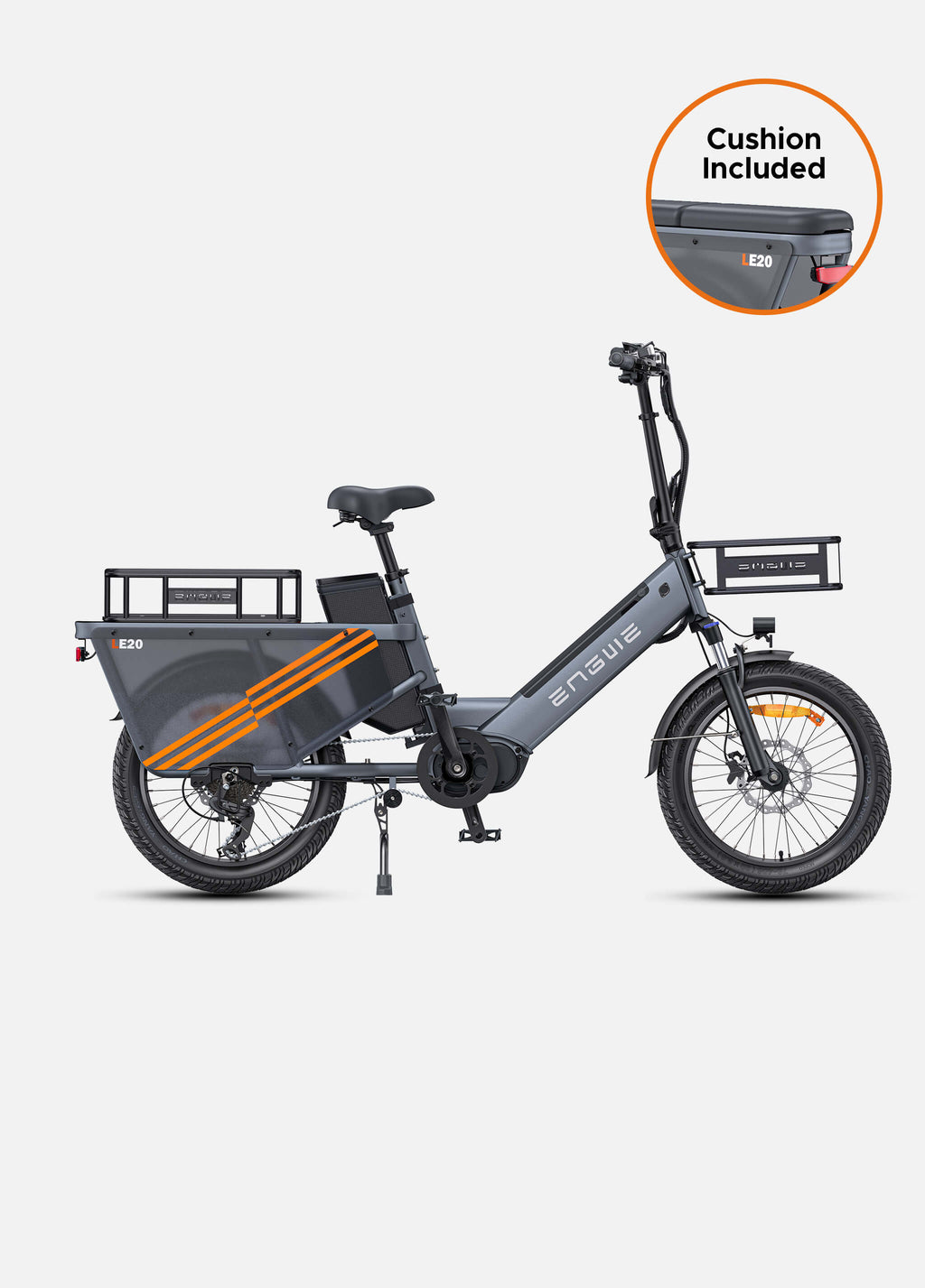 ENGWE LE20 250W Mid-drive Torque sensor Step-Thru Cargo Ebike