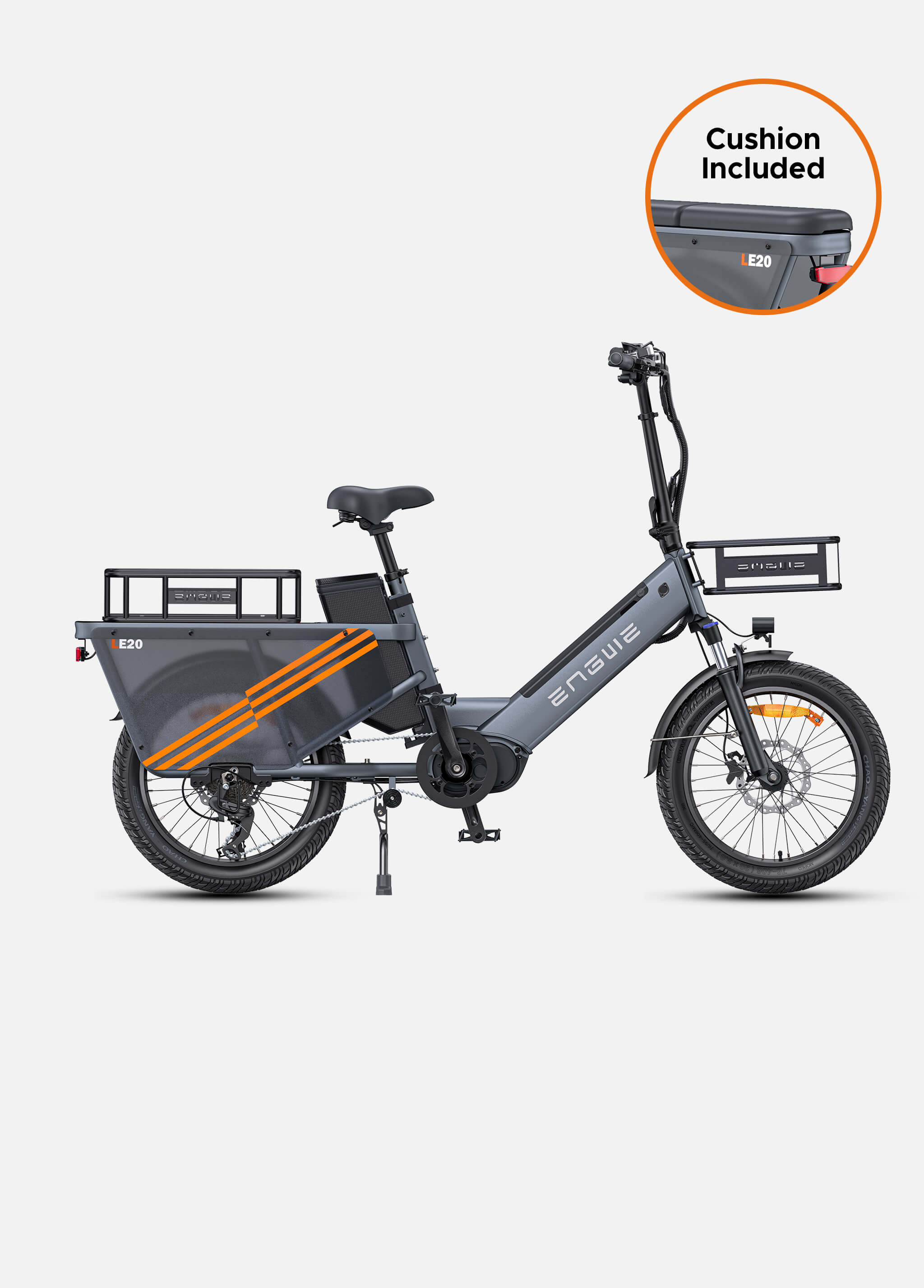 ENGWE LE20 250W Mid-drive Torque sensor Step-Thru Cargo Ebike