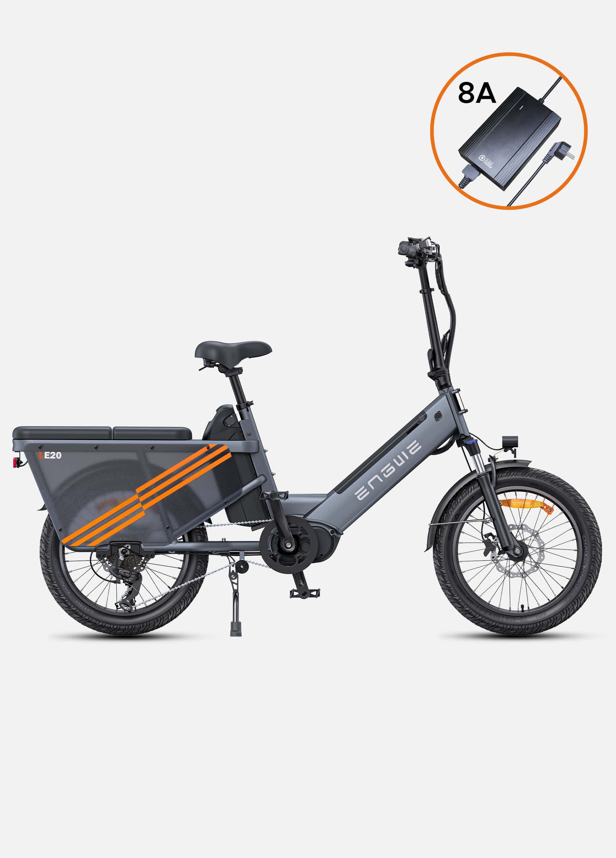 ENGWE LE20 250W Mid-drive Torque sensor Step-Thru Cargo Ebike