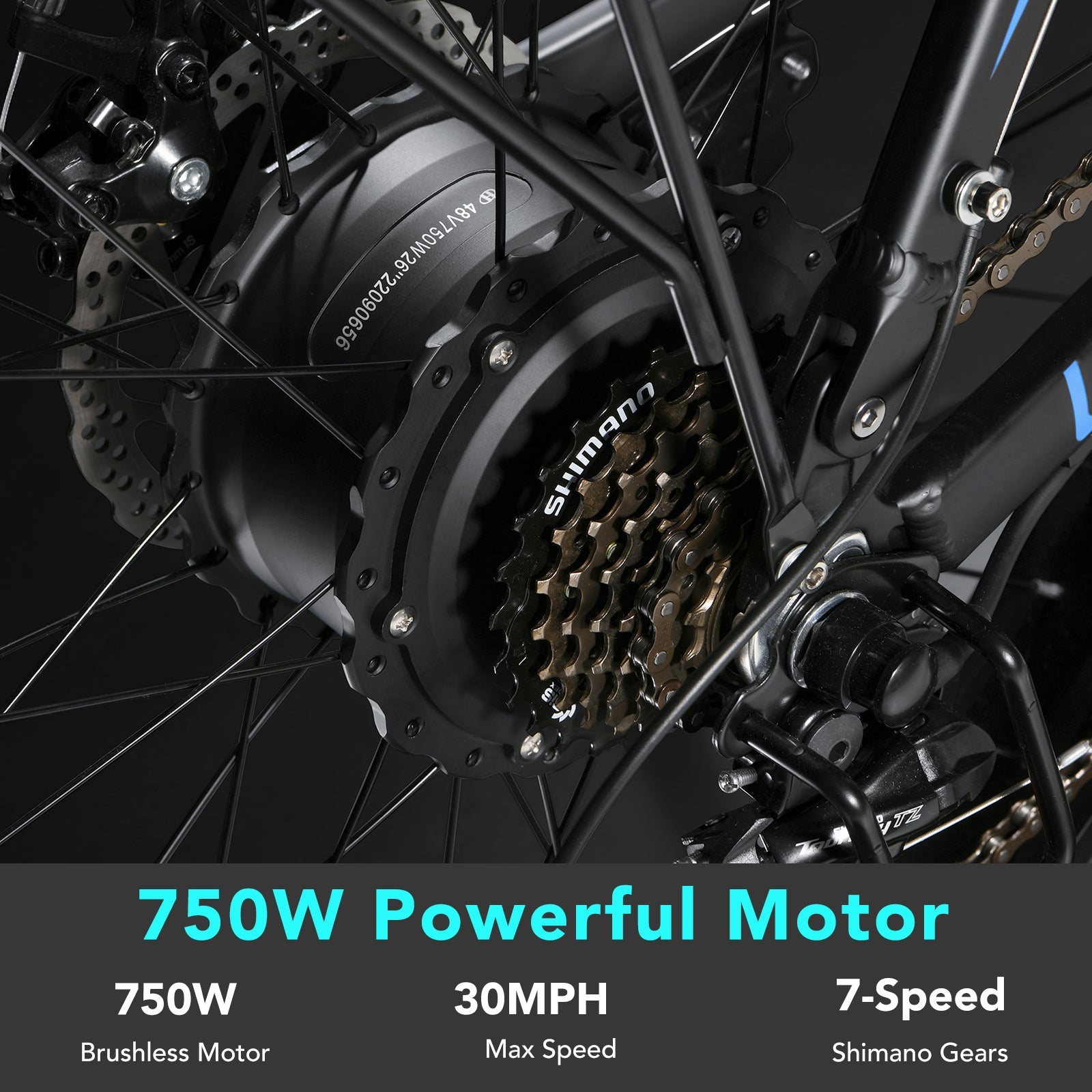Refurbished 26" EB7 Used Electric Bike 750W Motor 48V Battery