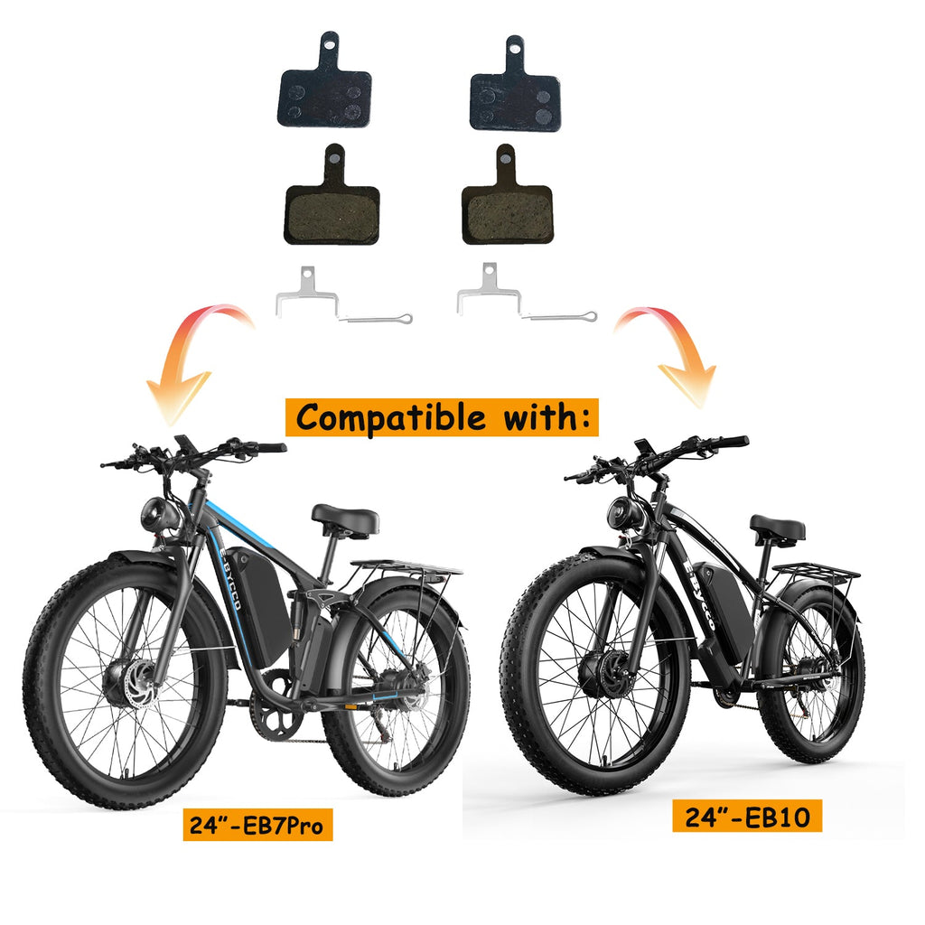E·BYCCO 24" EB10/24" EB7Pro HYDRAULIC DISC BRAKE PADS（2 pairs/4pcs）