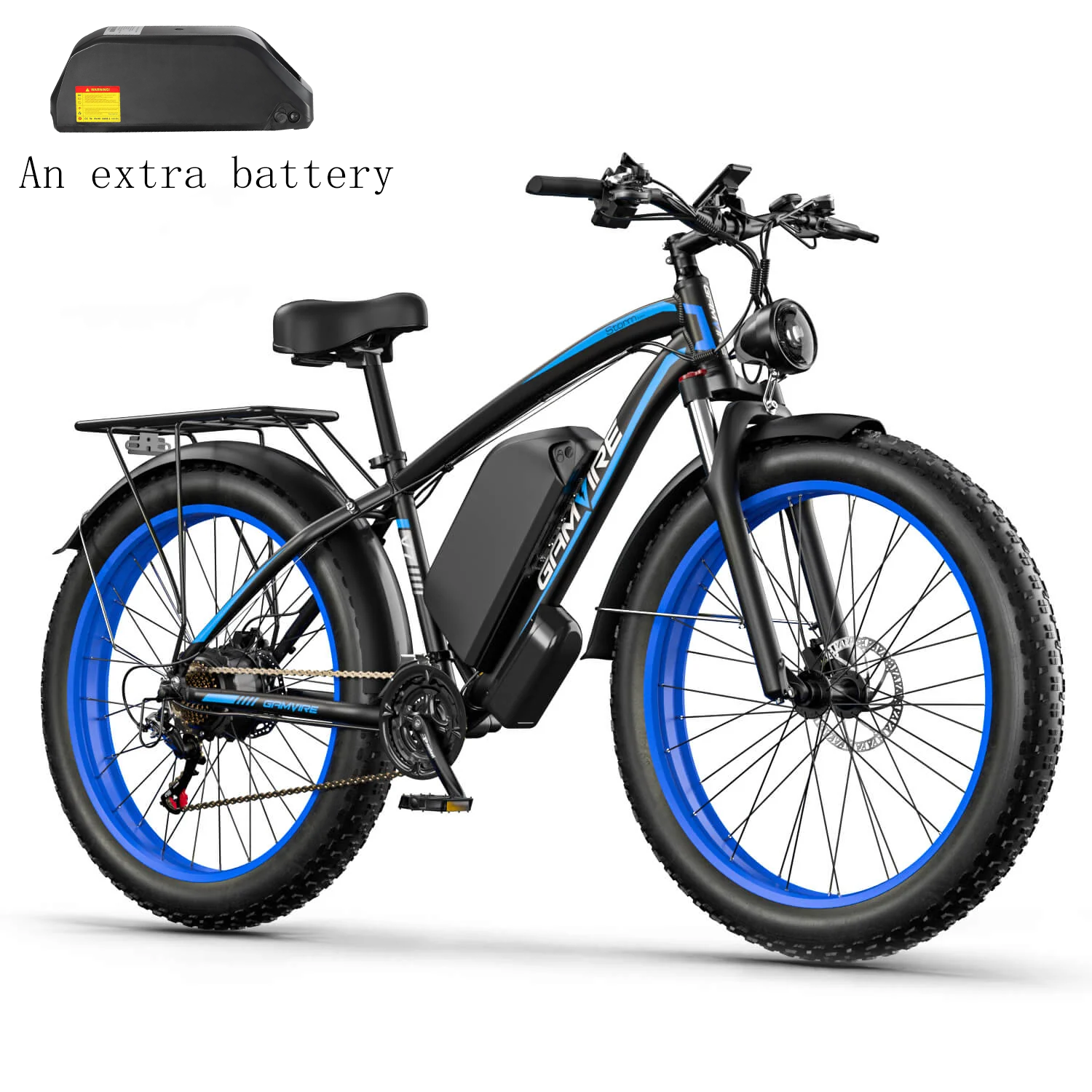 E·BYCCO&GAMVIRE 24''/26'' V7 Long Range Electric Bike Peak 2000W/2500W 52V 19.2Ah/32Ah