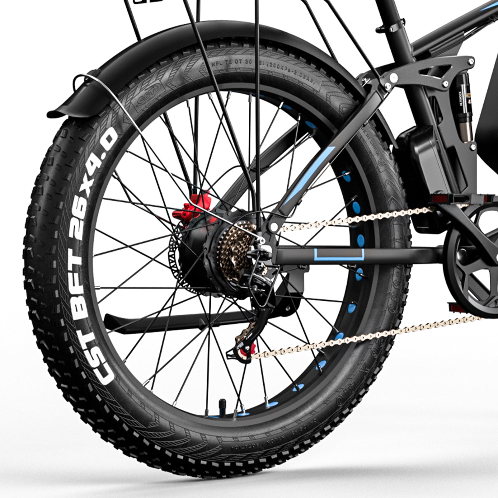 24"/26"EB7Pro Rear Wheel【Tire & Inner Tube & Lining  & Rim & Spokes & Motor】