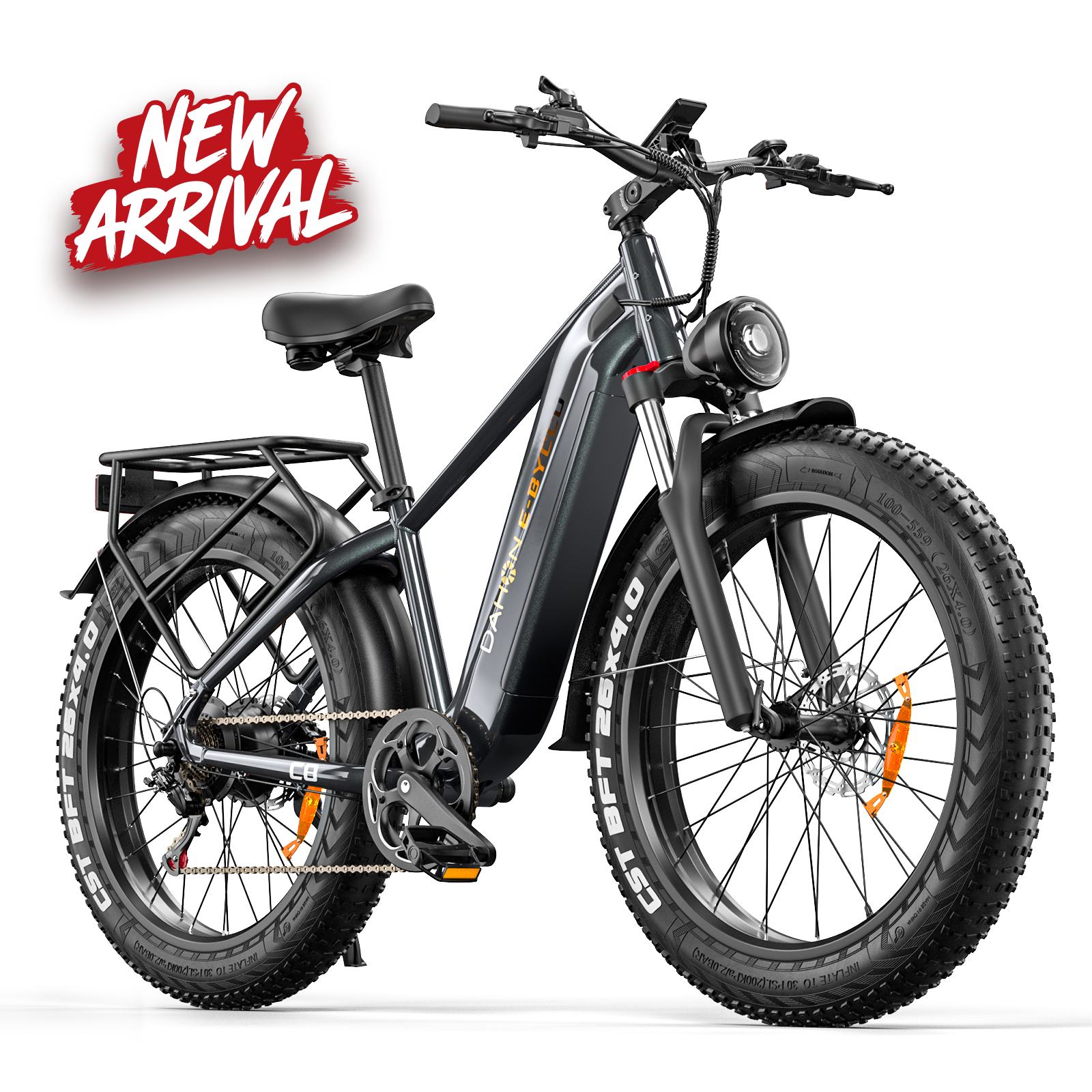 E·BYCCO&DAHON 26" C8 750W Peak 1500W 48V 20Ah Electric Cruiser Bike