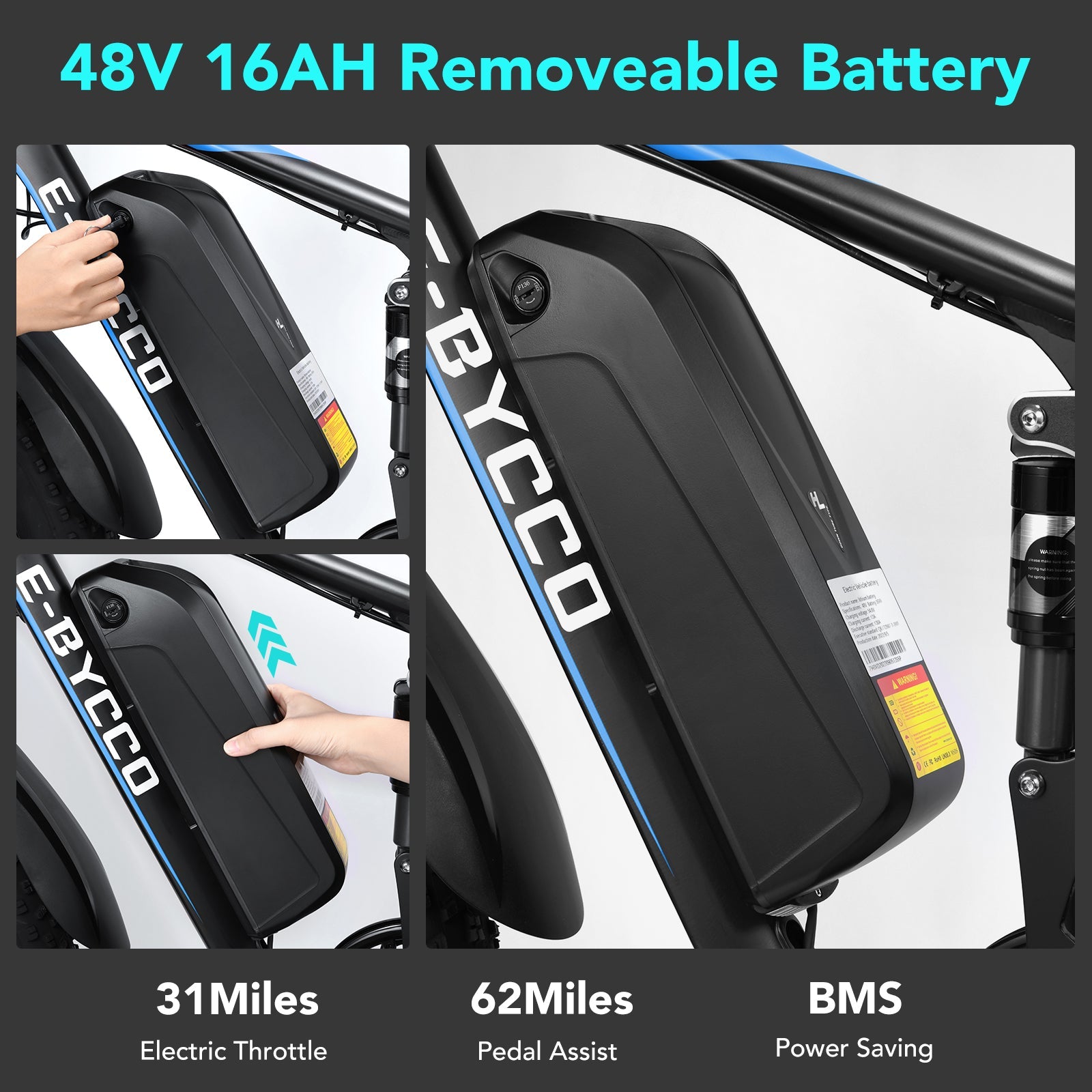 Refurbished 26" EB7 Used Electric Bike 750W Motor 48V Battery