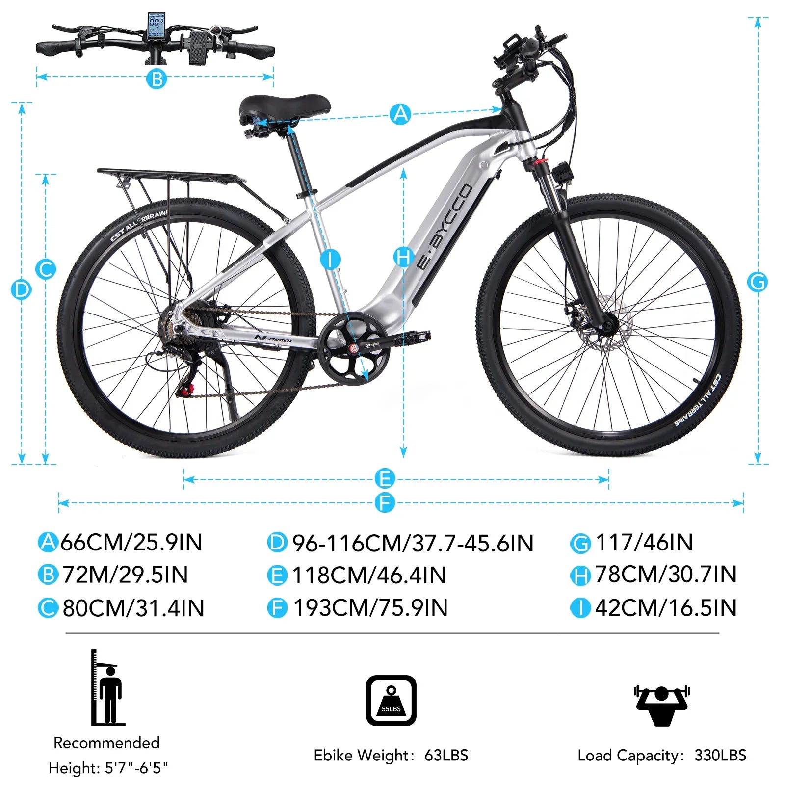 Refurbished 29" E9 750W 48V 17.5Ah Used Electric Mountain Bike