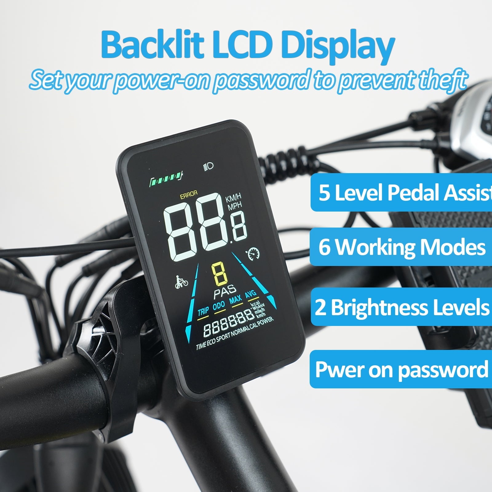 EBYCCO 26" EB7Pro Electric Bike 64 KM/H 2000W Peak 3000W 52V 32AH Battery