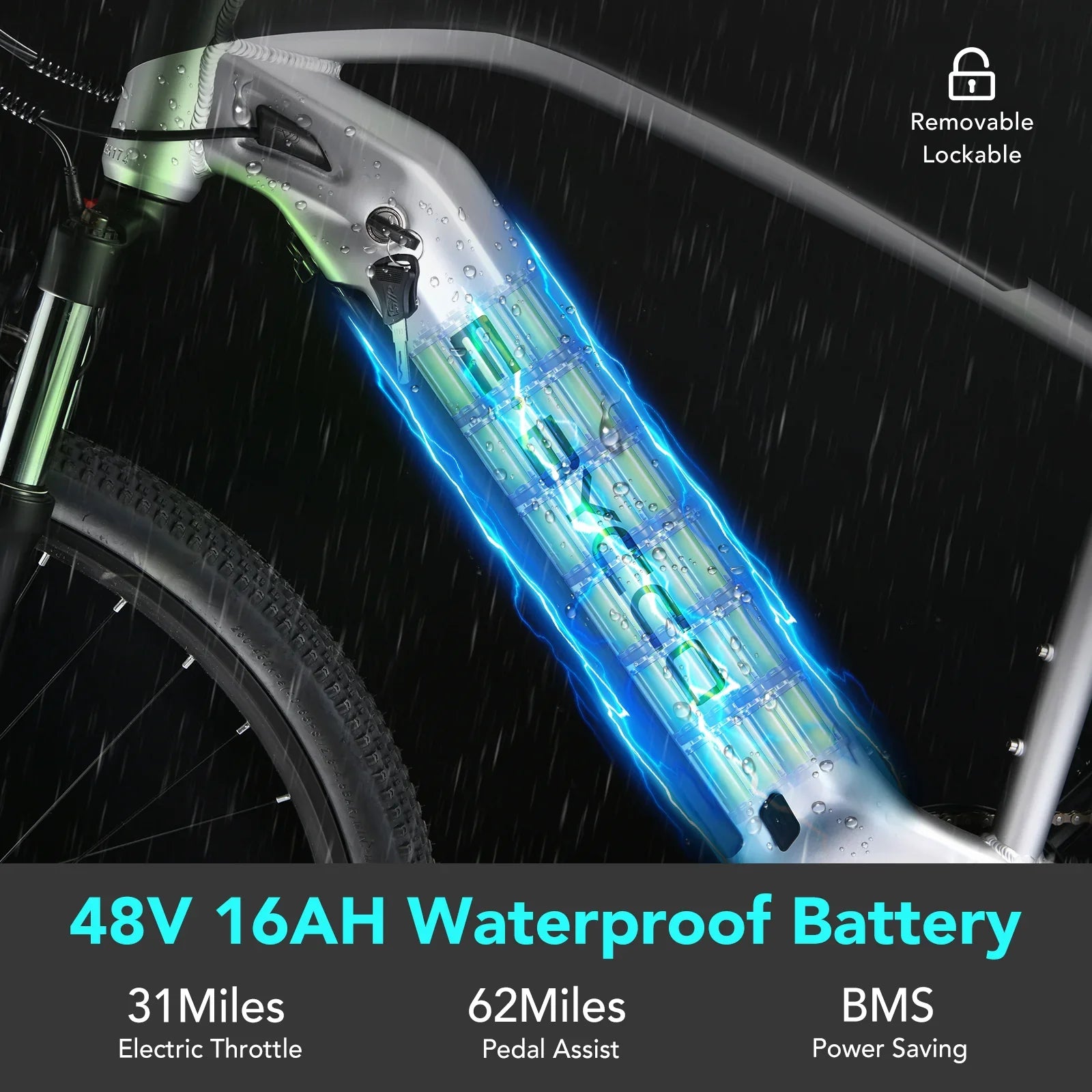 Refurbished 29" E9 750W 48V 17.5Ah Used Electric Mountain Bike