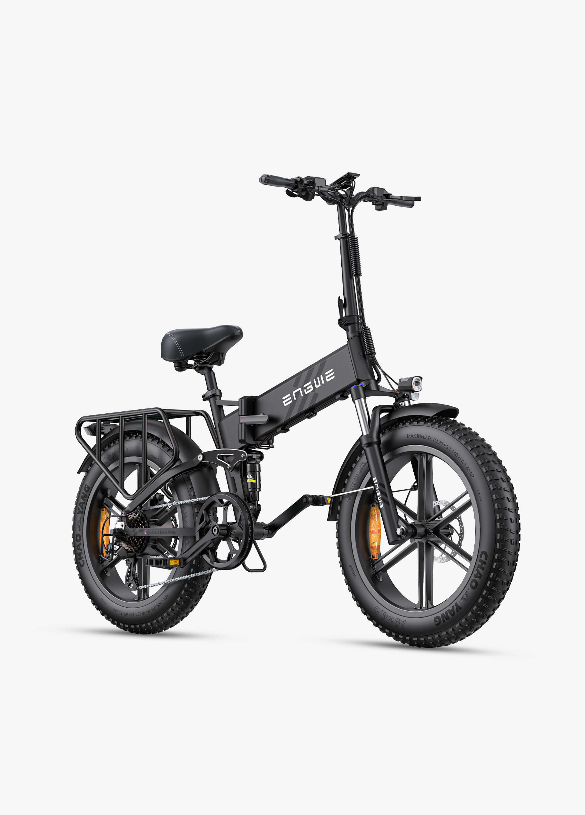 ENGINE PRO 2.0 Max Speed 25km/h Mileage 110km 75Nm High Torque Folding E-bike