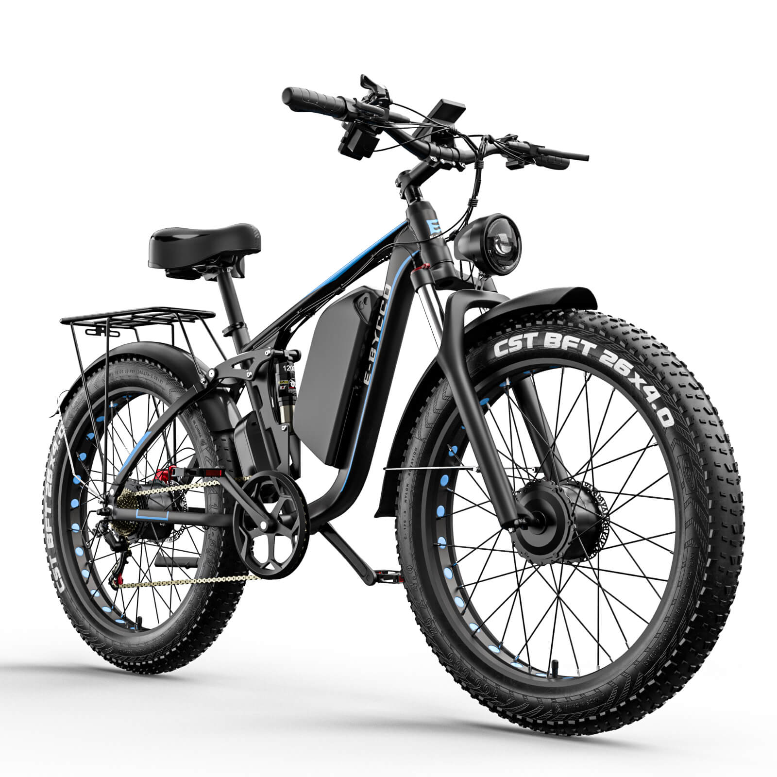 EBYCCO 26" EB7Pro Electric Bike 64 KM/H 2000W Peak 3000W 52V 32AH Battery