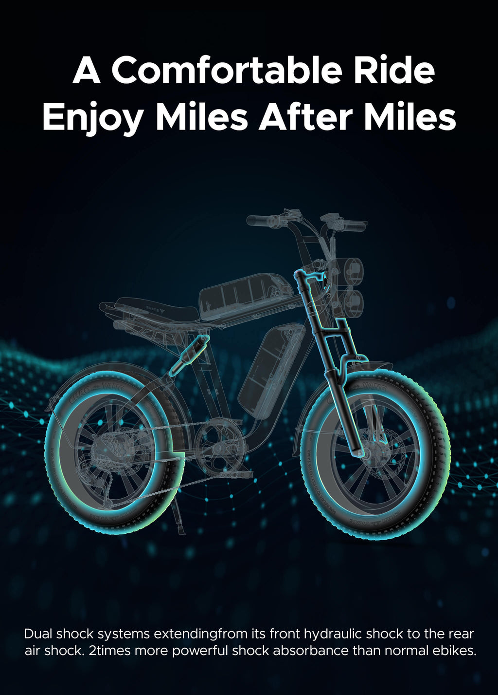 ENGWE M20 75 km + 75 km Dual Suspension Long Range E-bike