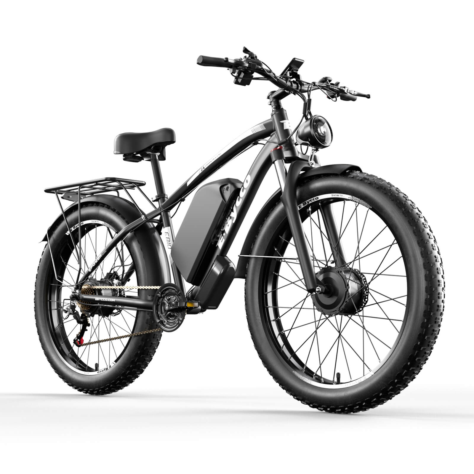 E·BYCCO 24'' EB10 Peak 5000W 52V 32Ah Dual Motors Electric Bike for Women and Men