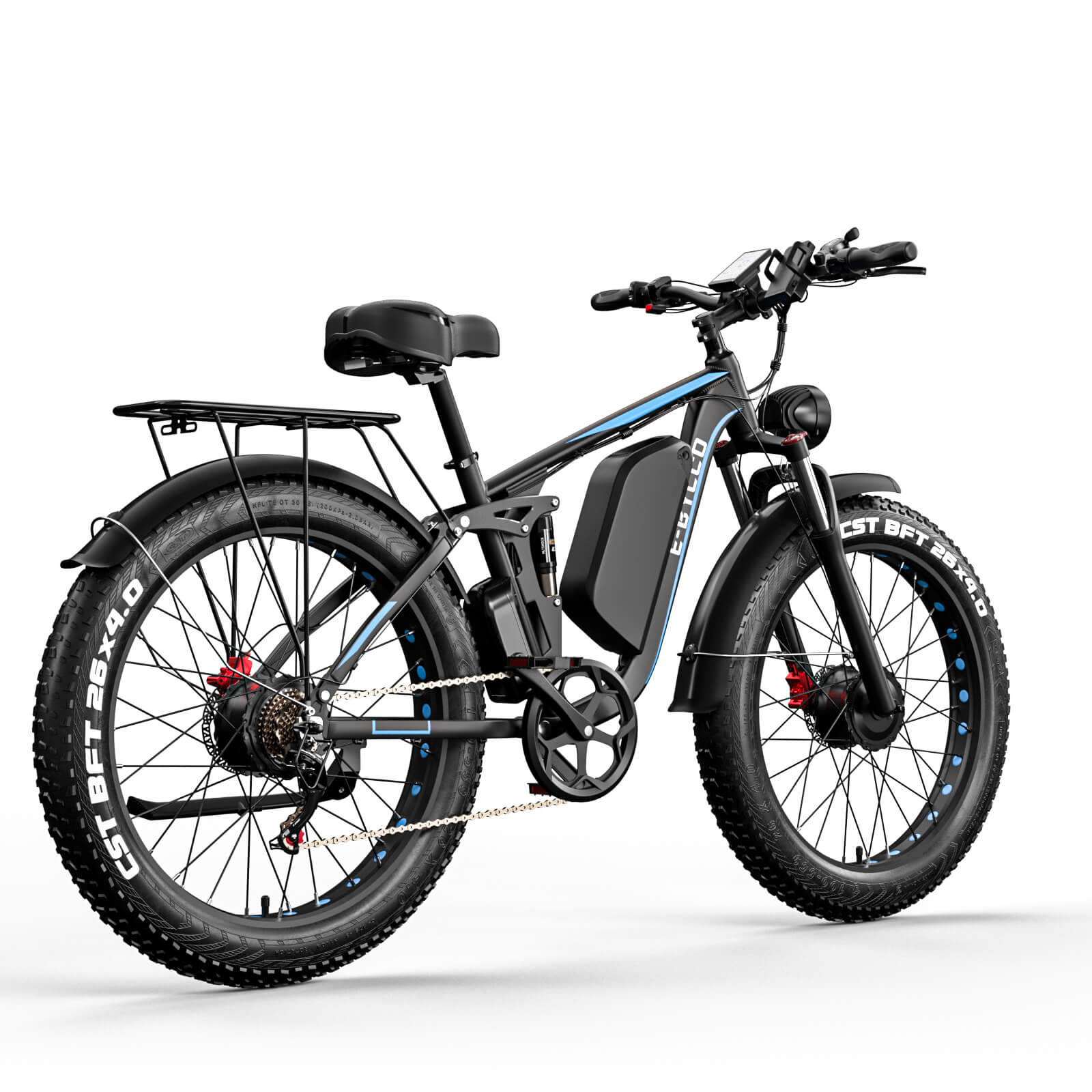 EBYCCO 26" EB7Pro Electric Bike 64 KM/H 2000W Peak 3000W 52V 32AH Battery