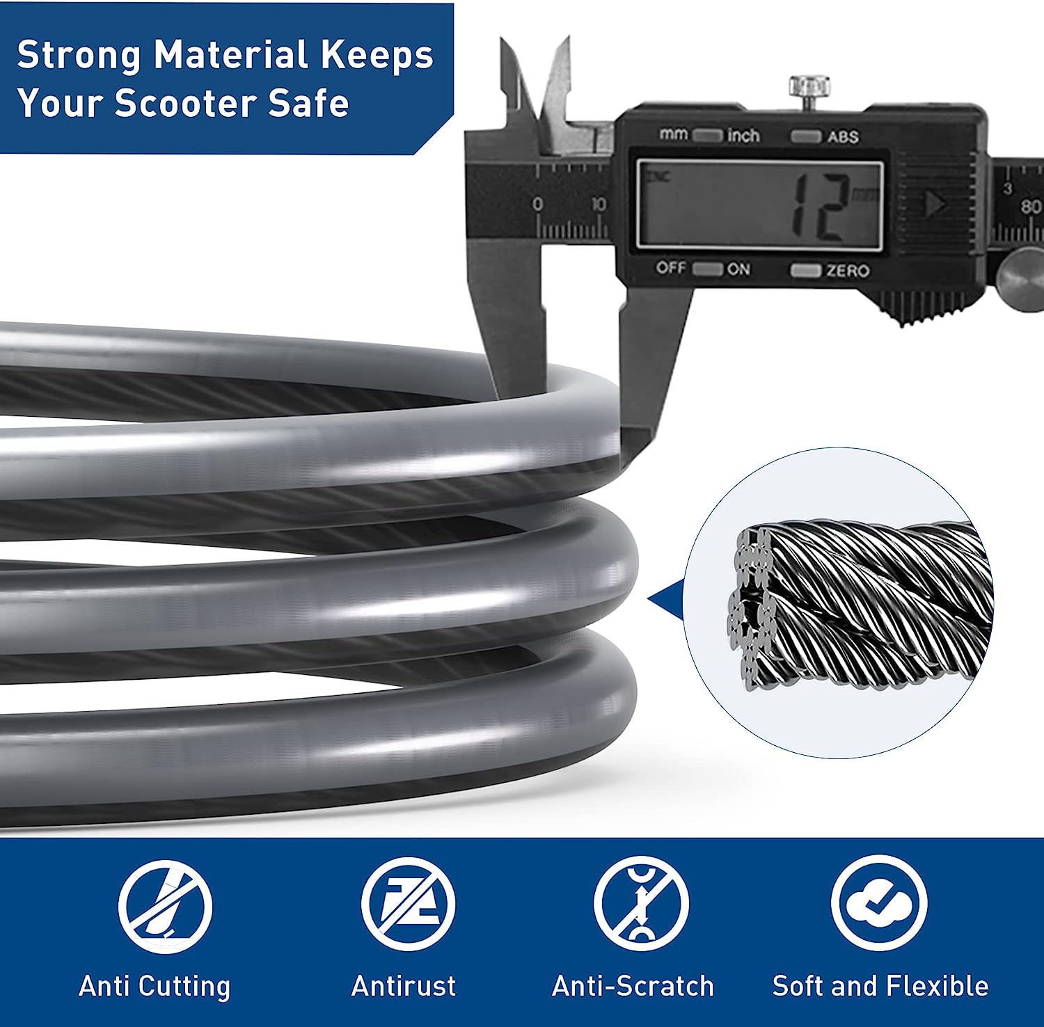 Cable Lock for All Scooter or Bike – Limited $6 Offer