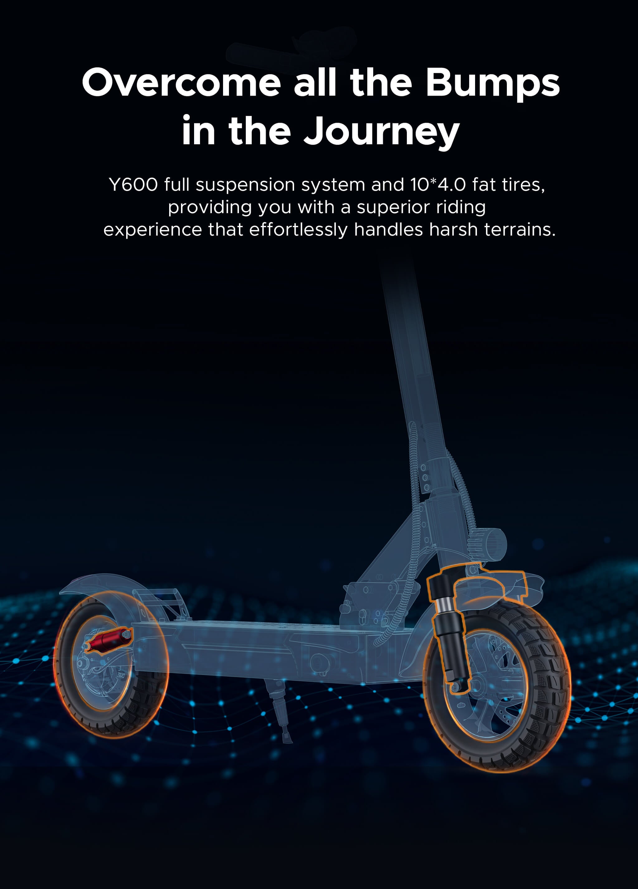 ENGWE Y600 600W 70 km Range Seated E-Scooter