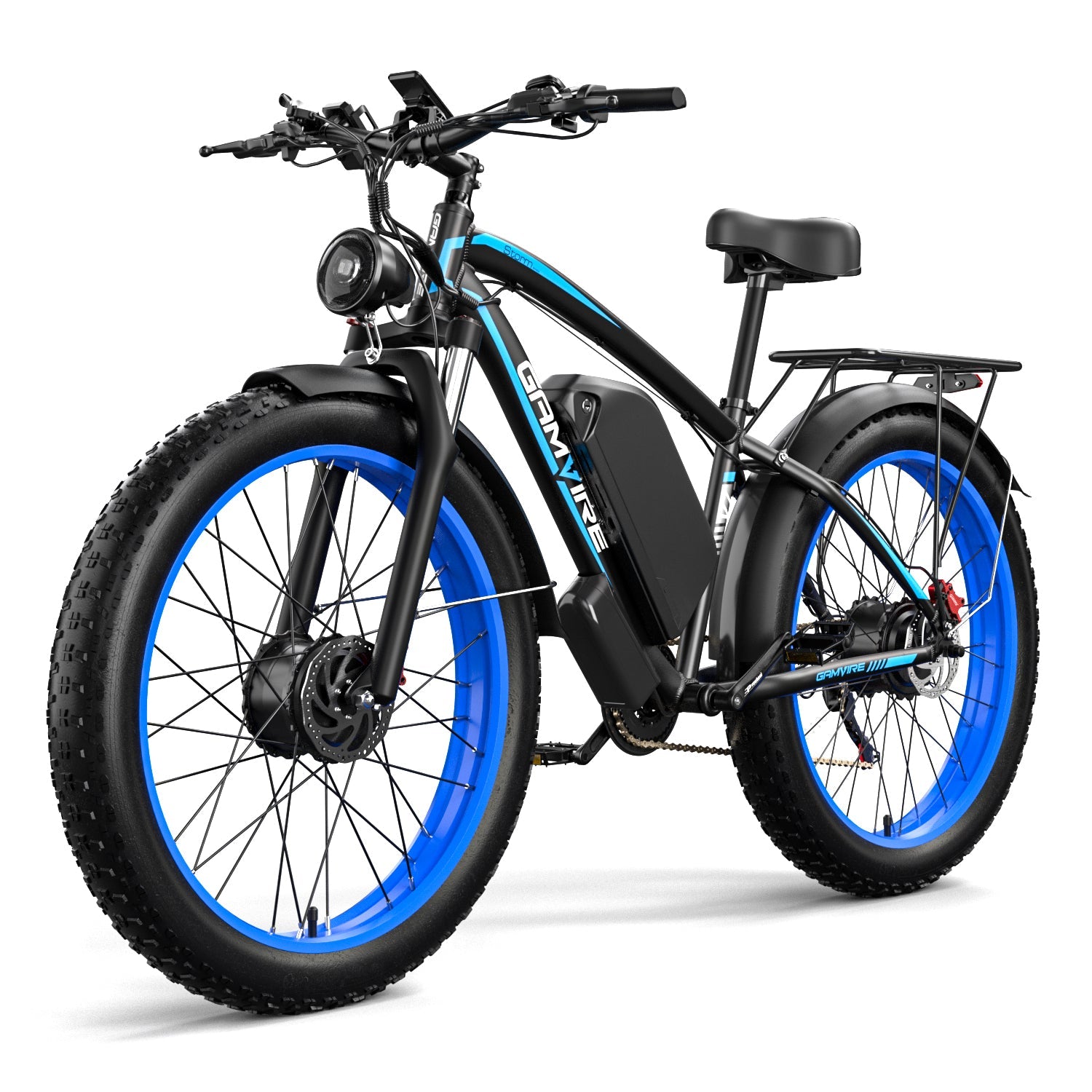 E·BYCCO&GAMVIRE 24" V7PRO Dual Motors 4000W Peak 5000W 52V 32AH Long Distance Electric Bike