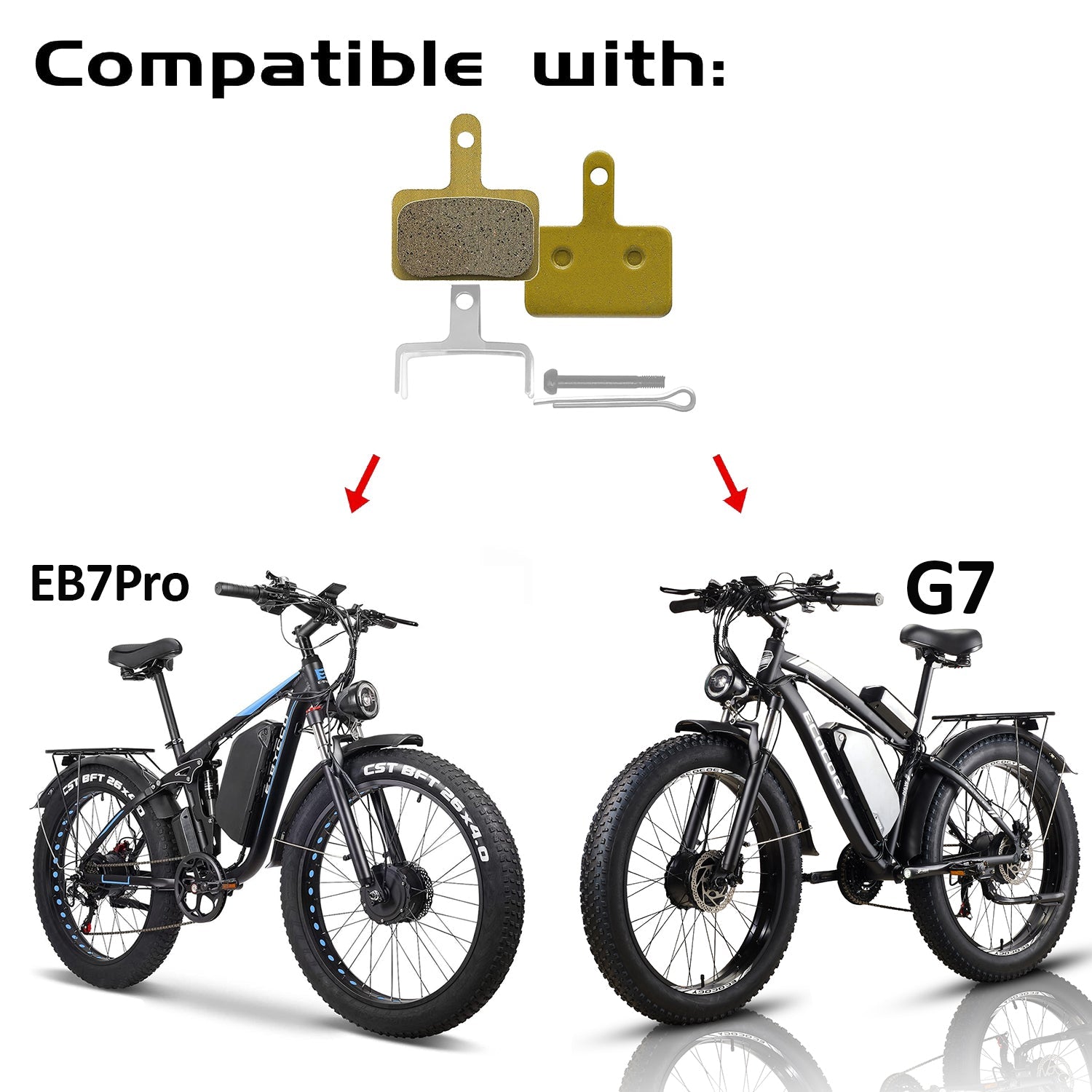 E·BYCCO E9/26"EB7Pro/G7/V7 HYDRAULIC DISC BRAKE PADS