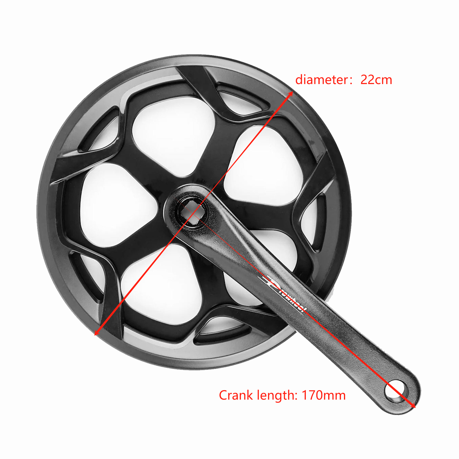 52T CRANKSET/CRANK ARM FOR E·BYCCO E-BIKE EB7PRO