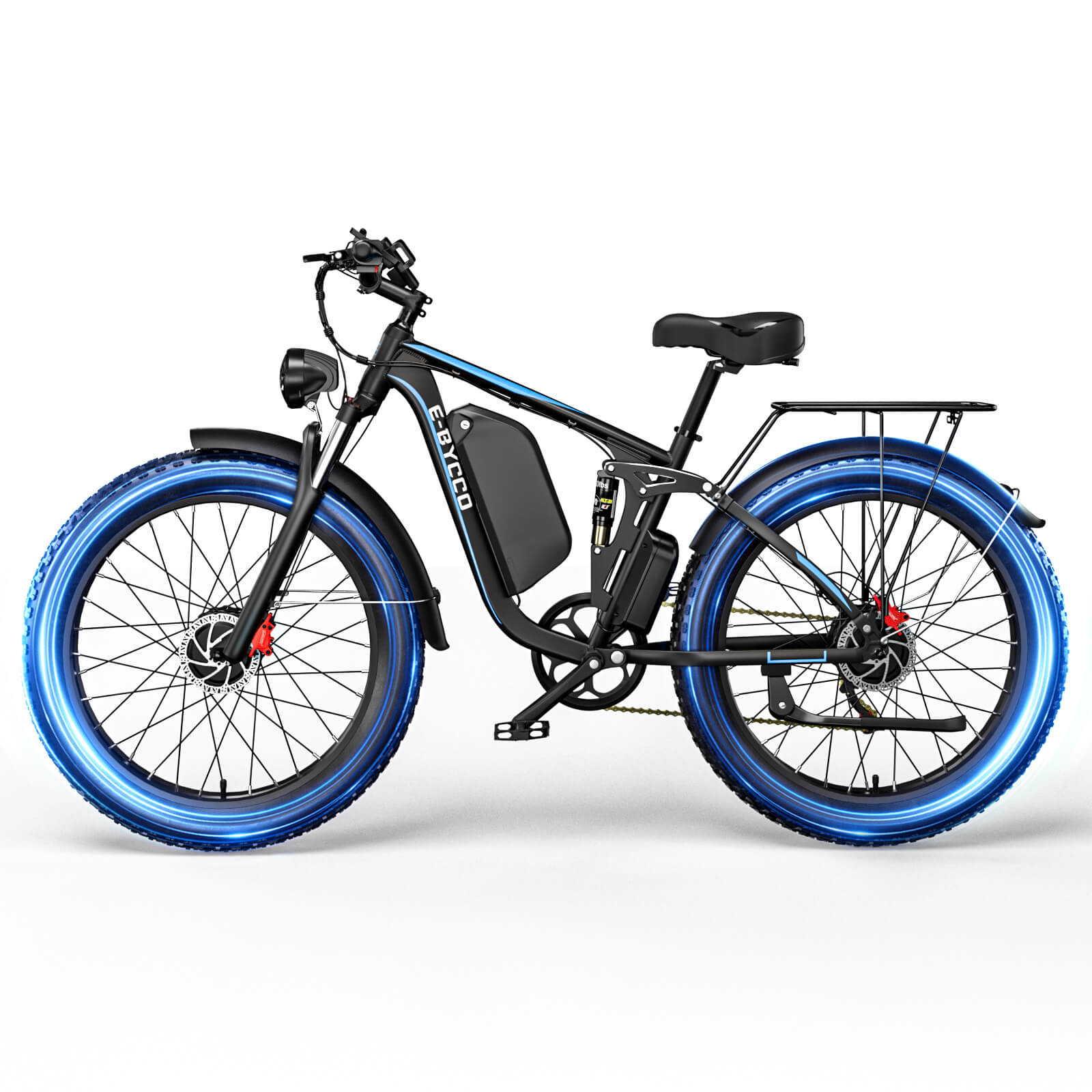 E·Bycco 26"EB7PRO Electric Bike 2000W Peak 3000W 52V23Ah Battery