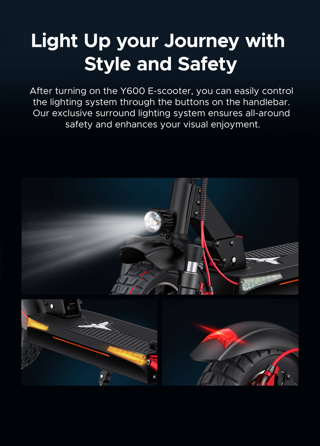 ENGWE Y600 600W 70 km Range Seated E-Scooter