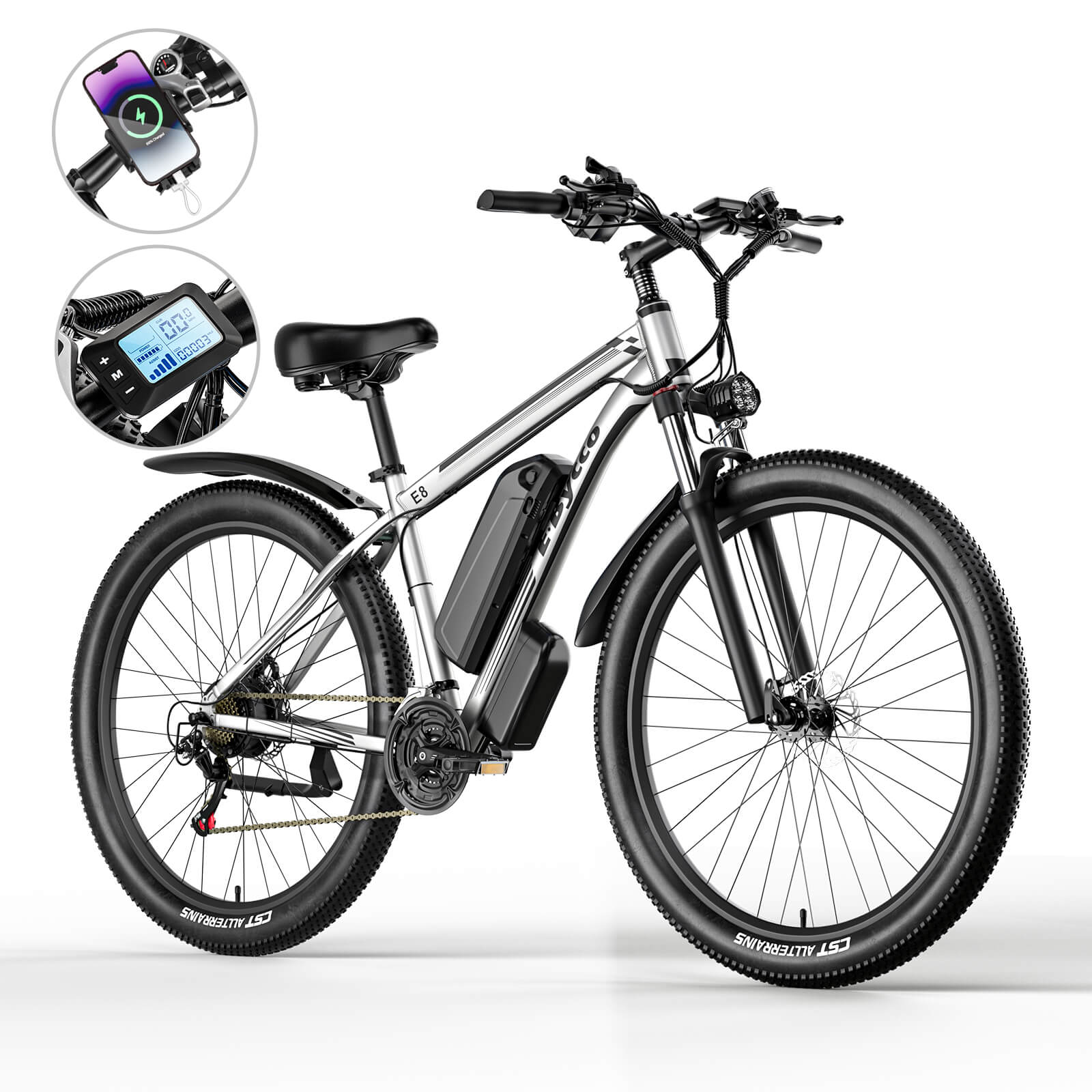 Refurbished 29" E8 750W 48V 17.5Ah Used Electric Bike for Sale