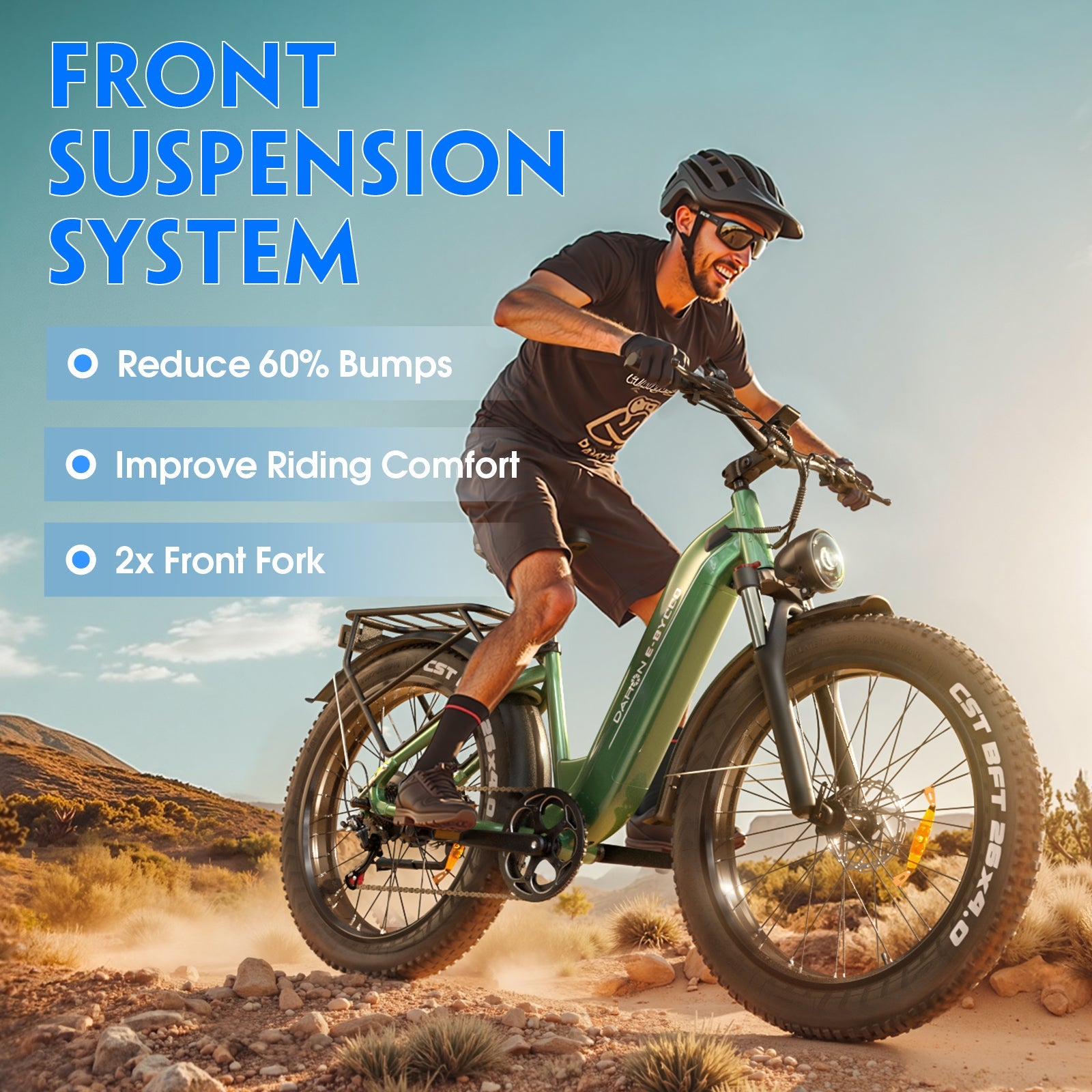 E·BYCCO&DAHON 26" C9 750W Peak 1500W 48V 20Ah Step Through Electric Bike