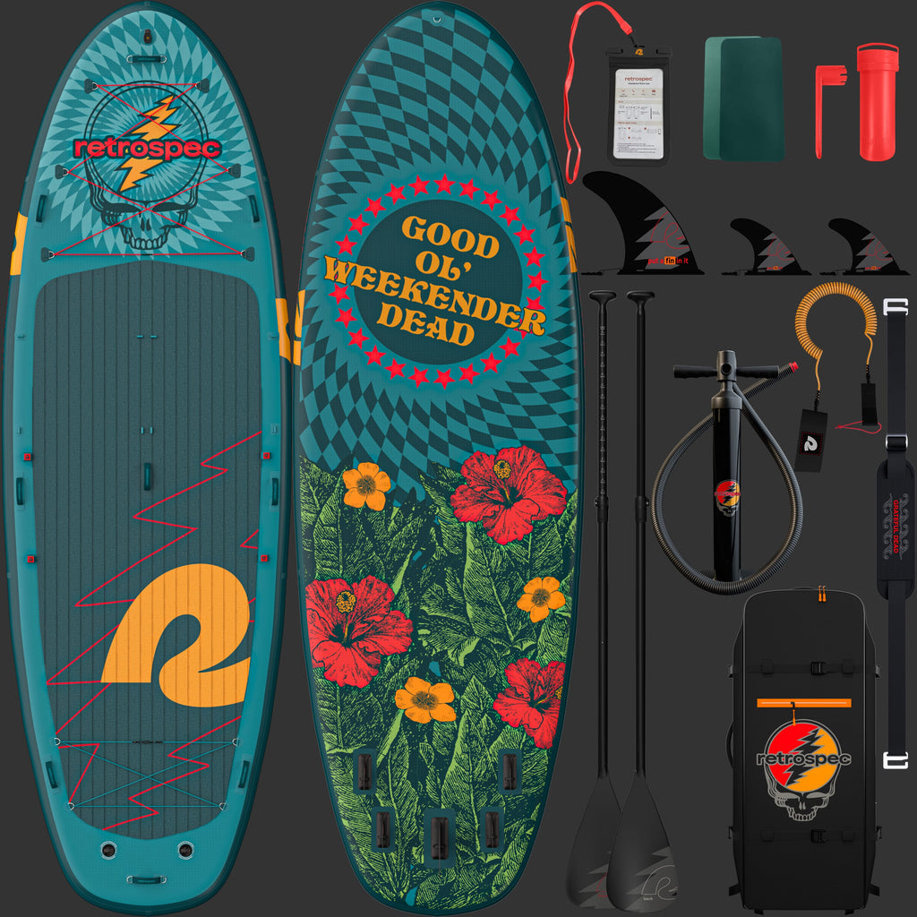 Grateful Dead Weekender Crew XL Multi-Person Inflatable Stand Up Paddle Board 15’