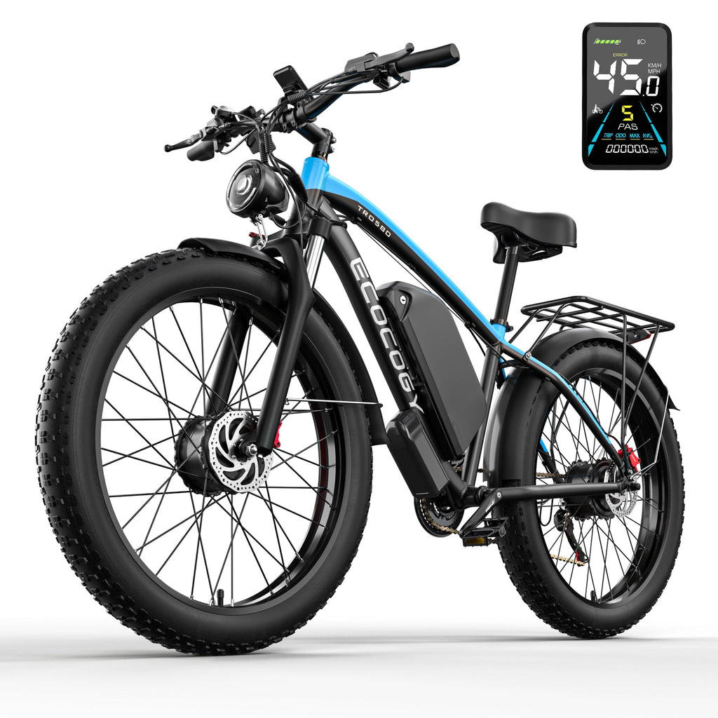 E·BYCCO 26'' G7 4000W Peak 5000W 52V 32Ah Dual Motors Fast Electric Bike