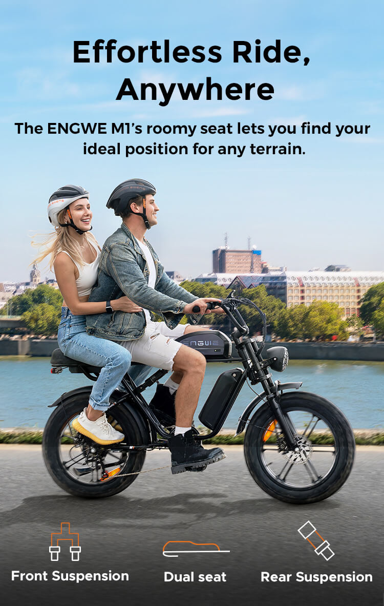 ENGWE M1 65Nm Torque Dual Passenger Motorcycle-styled E-bike
